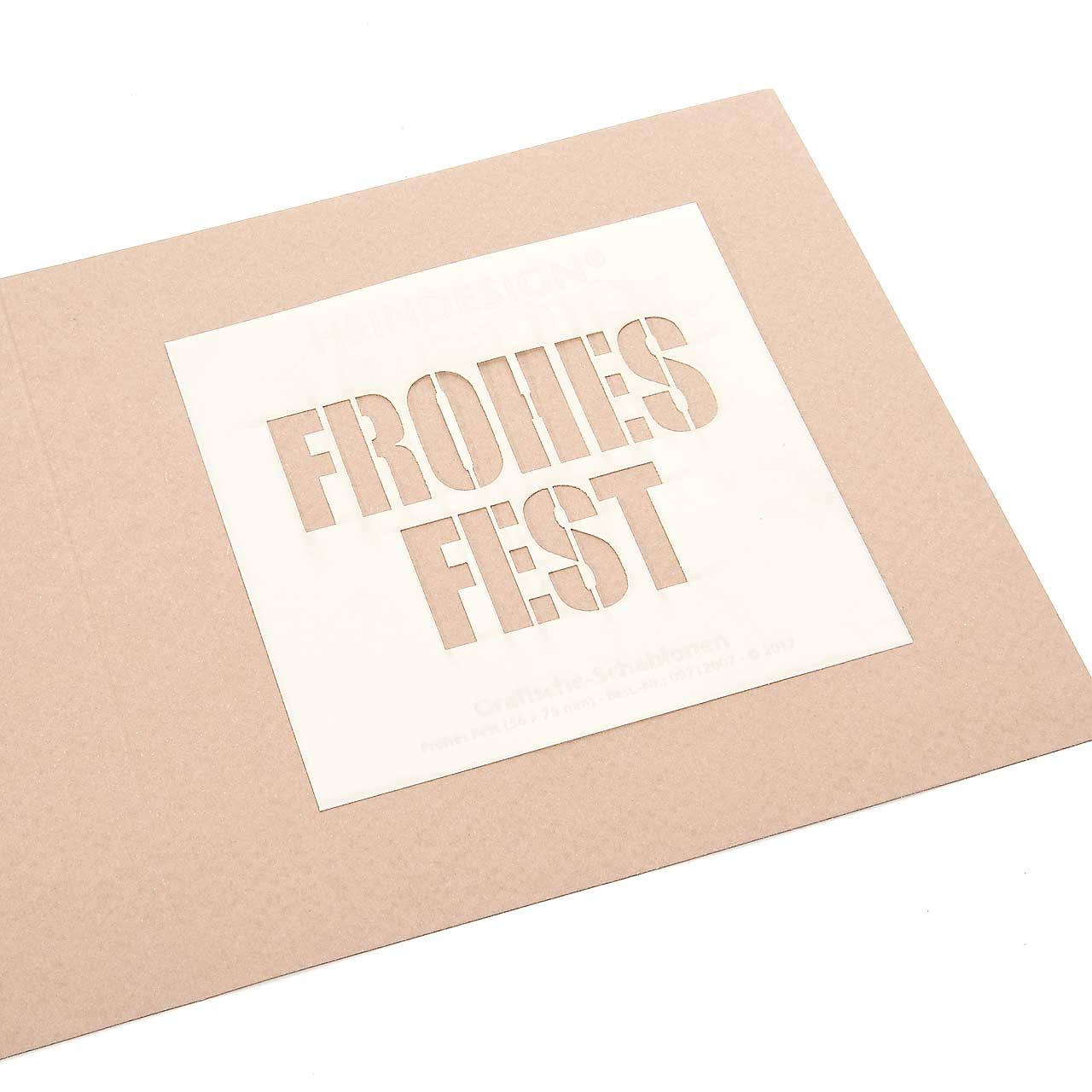 Grafische Schablonen - Frohes Fest Grafische Schablonen - Frohes Fest