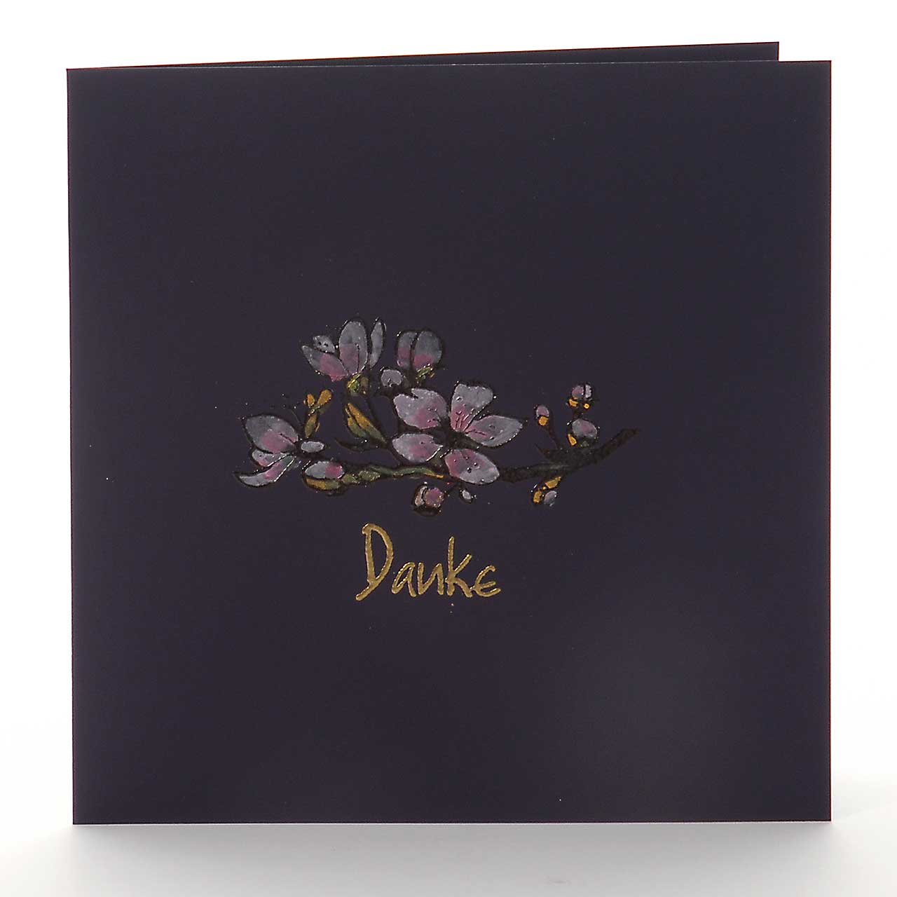 Danke mit Kirschblüten