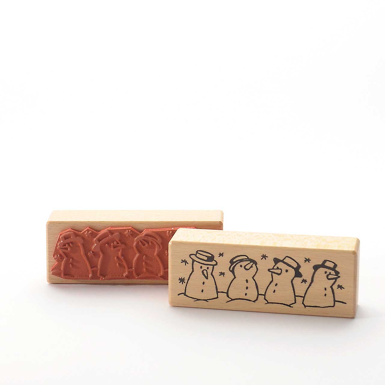 Motivstempel Titel: Schneemannquartett Motivstempel Titel: Schneemannquartett