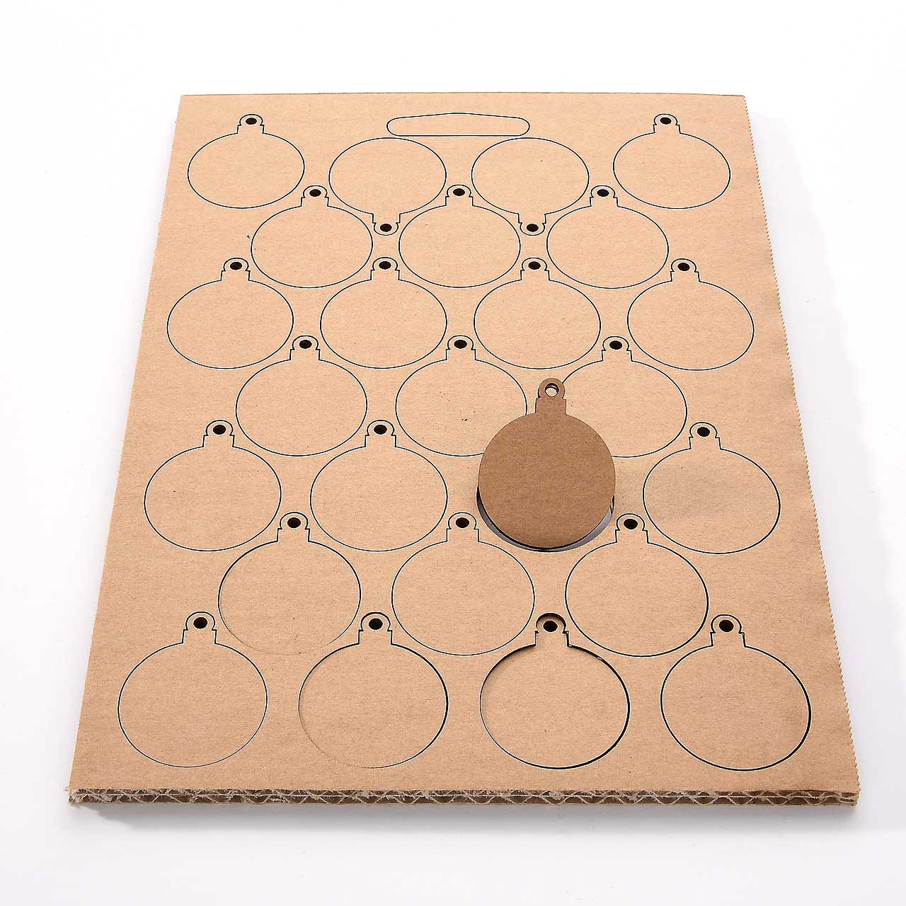 von Pappe Mini-Christbaumkugel von Pappe Mini-Christbaumkugel