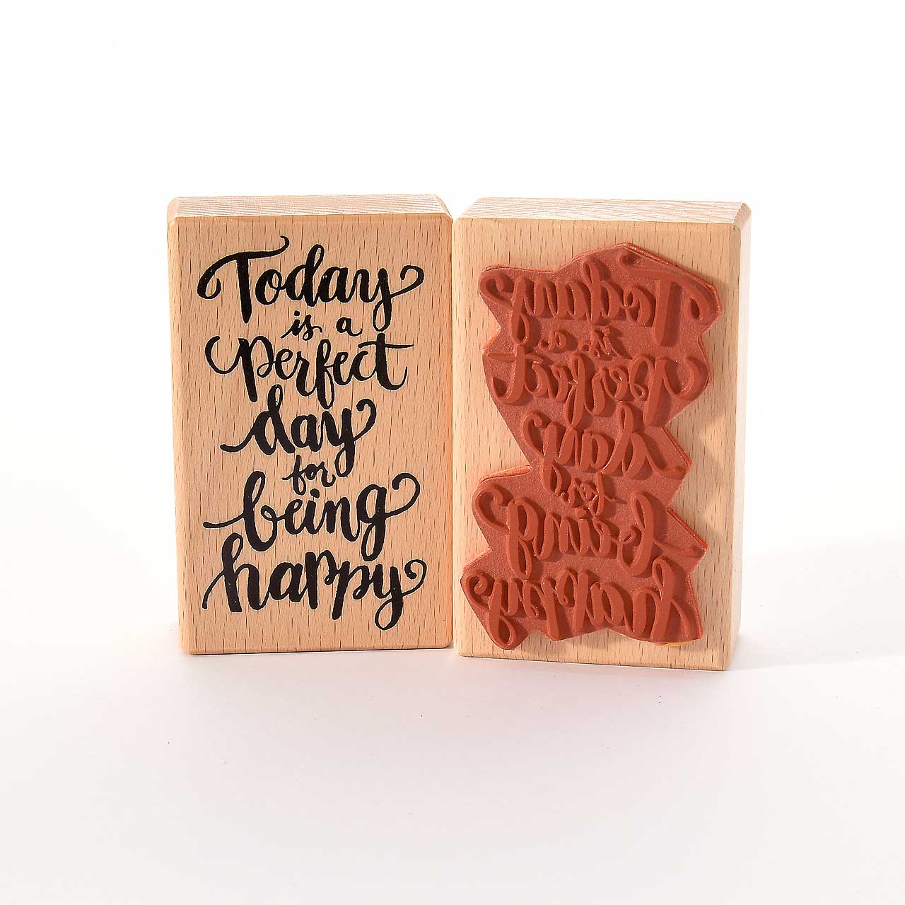 Motivstempel Titel: Today is a perfect day for being happy