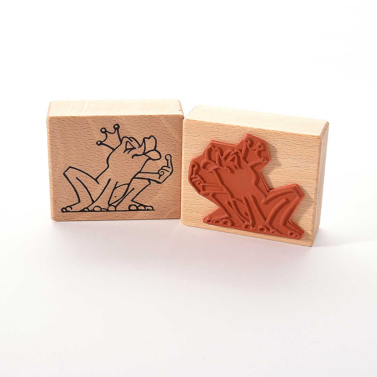 Motivstempel Titel: Küss mich Frosch Motivstempel Titel: Küss mich Frosch