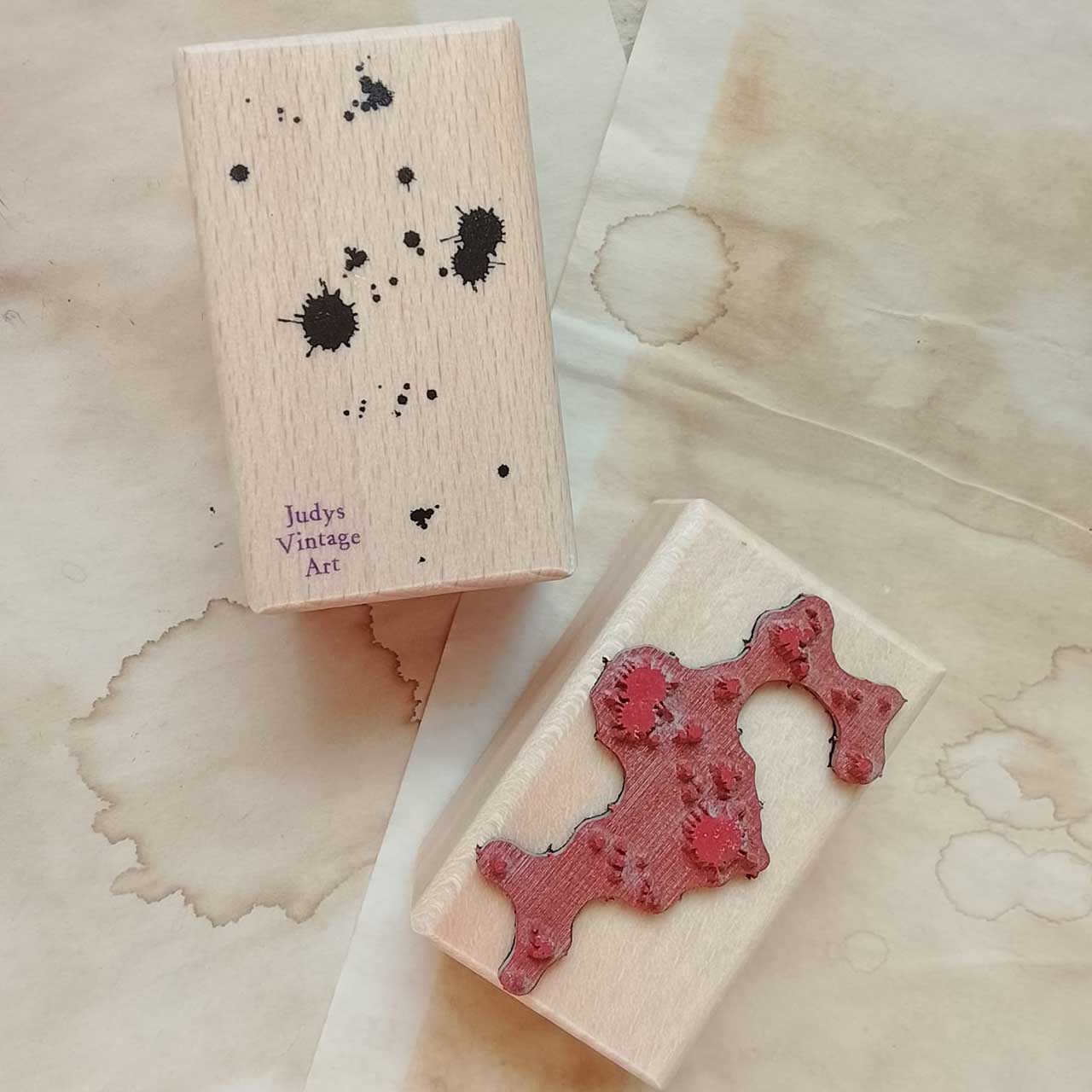 Motivstempel Titel: Judys Vintage Art · Splashes