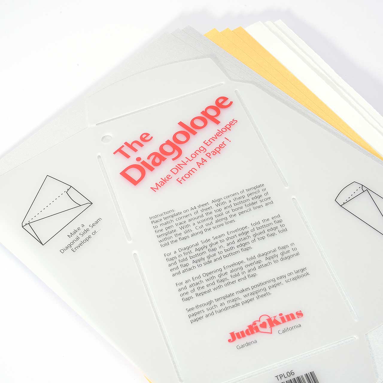 Kreativset Umschlagschablone Din-Lang Kreativset Umschlagschablone Din-Lang