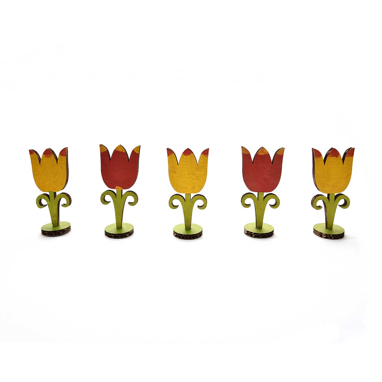 von Pappe - Tulpen (10 Stück, je 50 x 105 mm) von Pappe - Tulpen (10 Stück, je 50 x 105 mm)