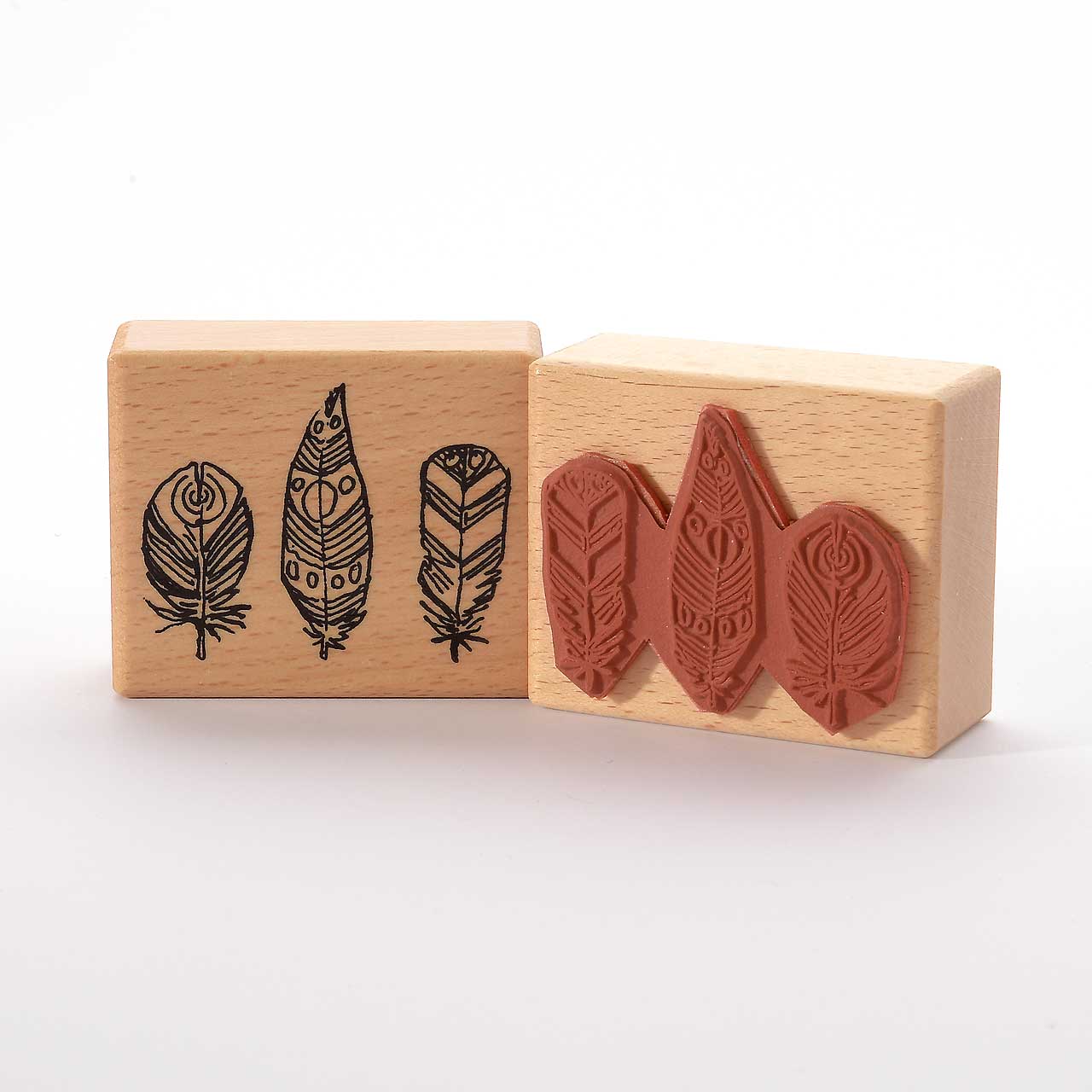 Motivstempel Titel: Drei Federn Motivstempel Titel: Drei Federn