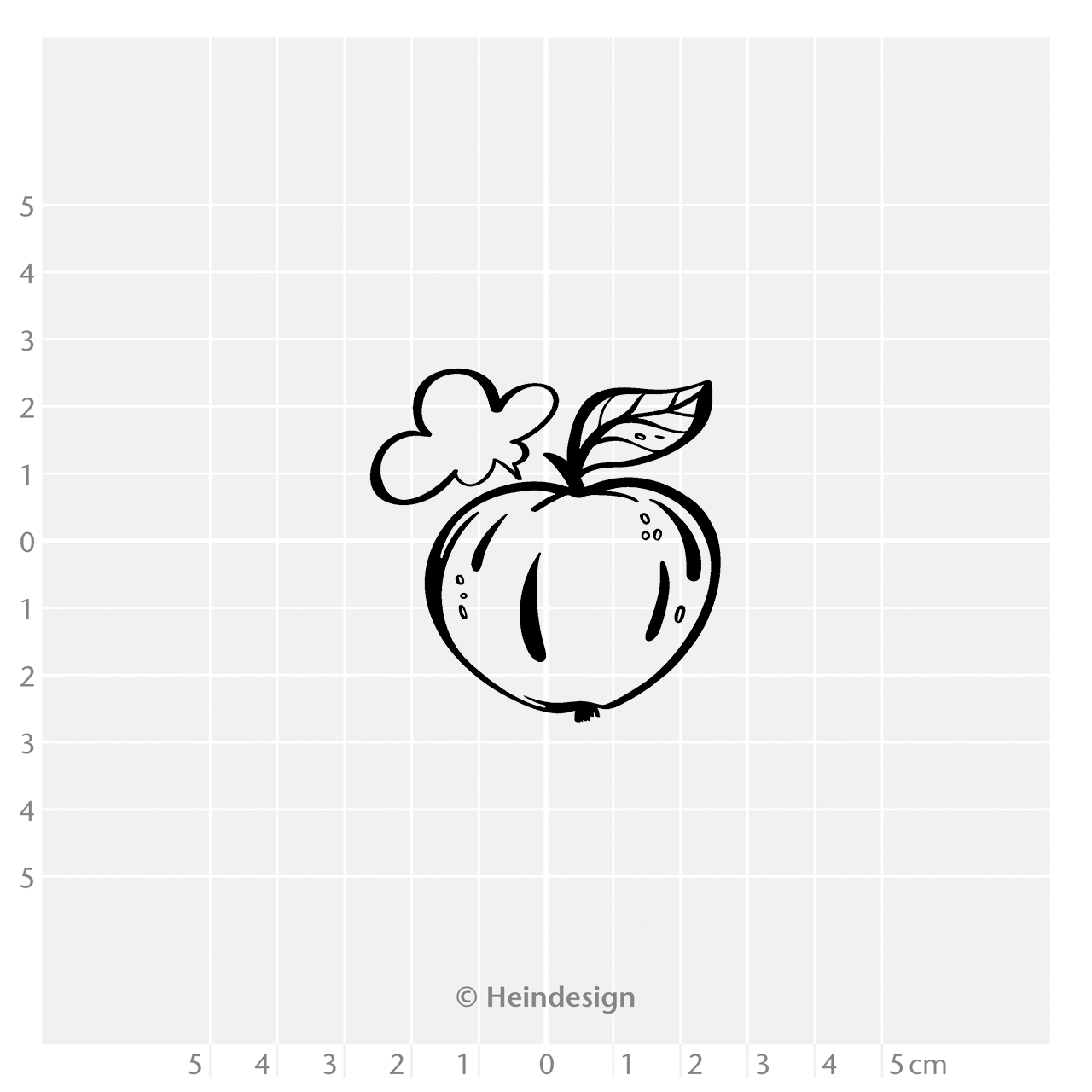 Motivstempel Titel: Es geht ans Eingemachte: Apfel bald Mus