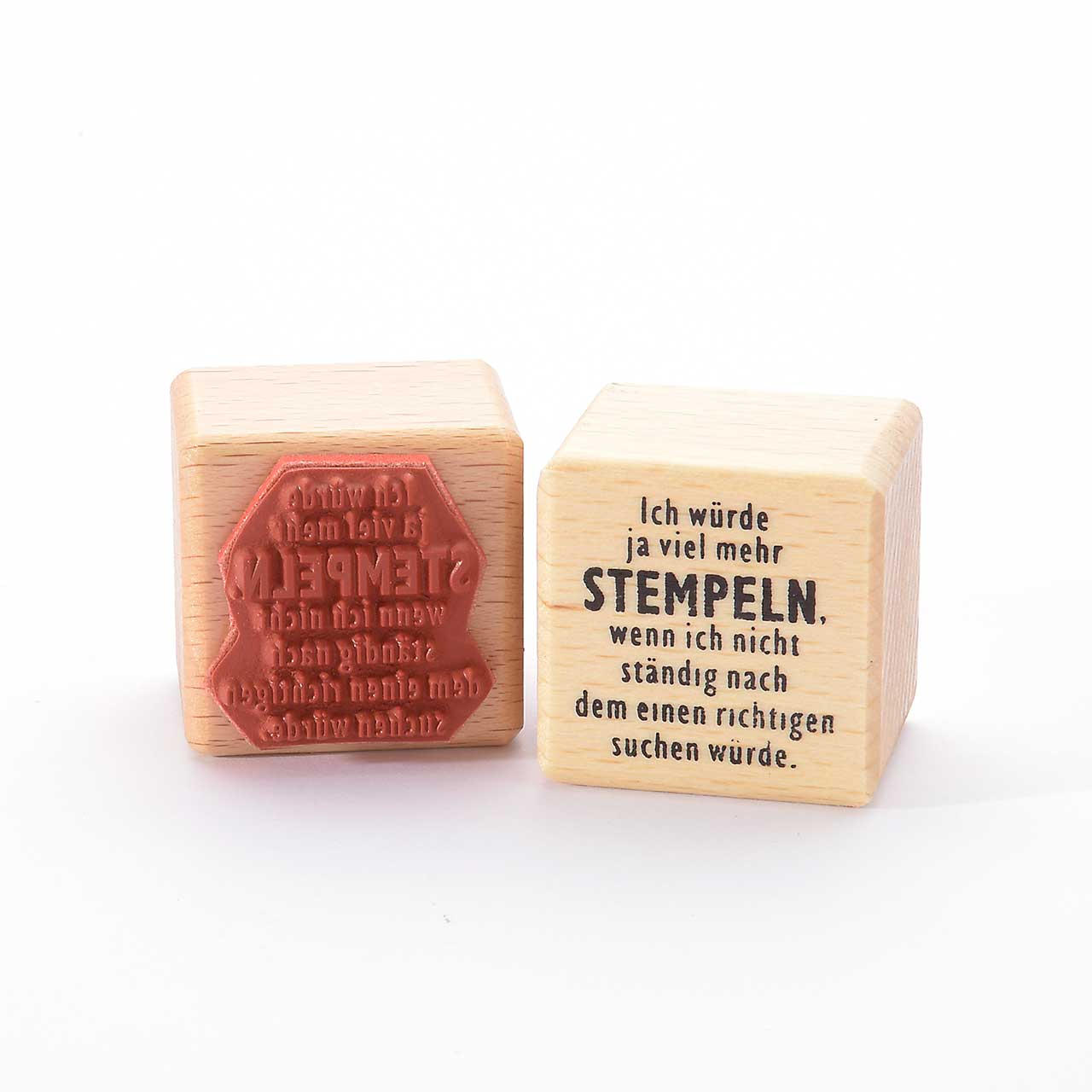 Motivstempel Titel: Ich würde ja viel mehr stempeln, wenn ich nicht ständig nach dem einen richtigen suchen würde.