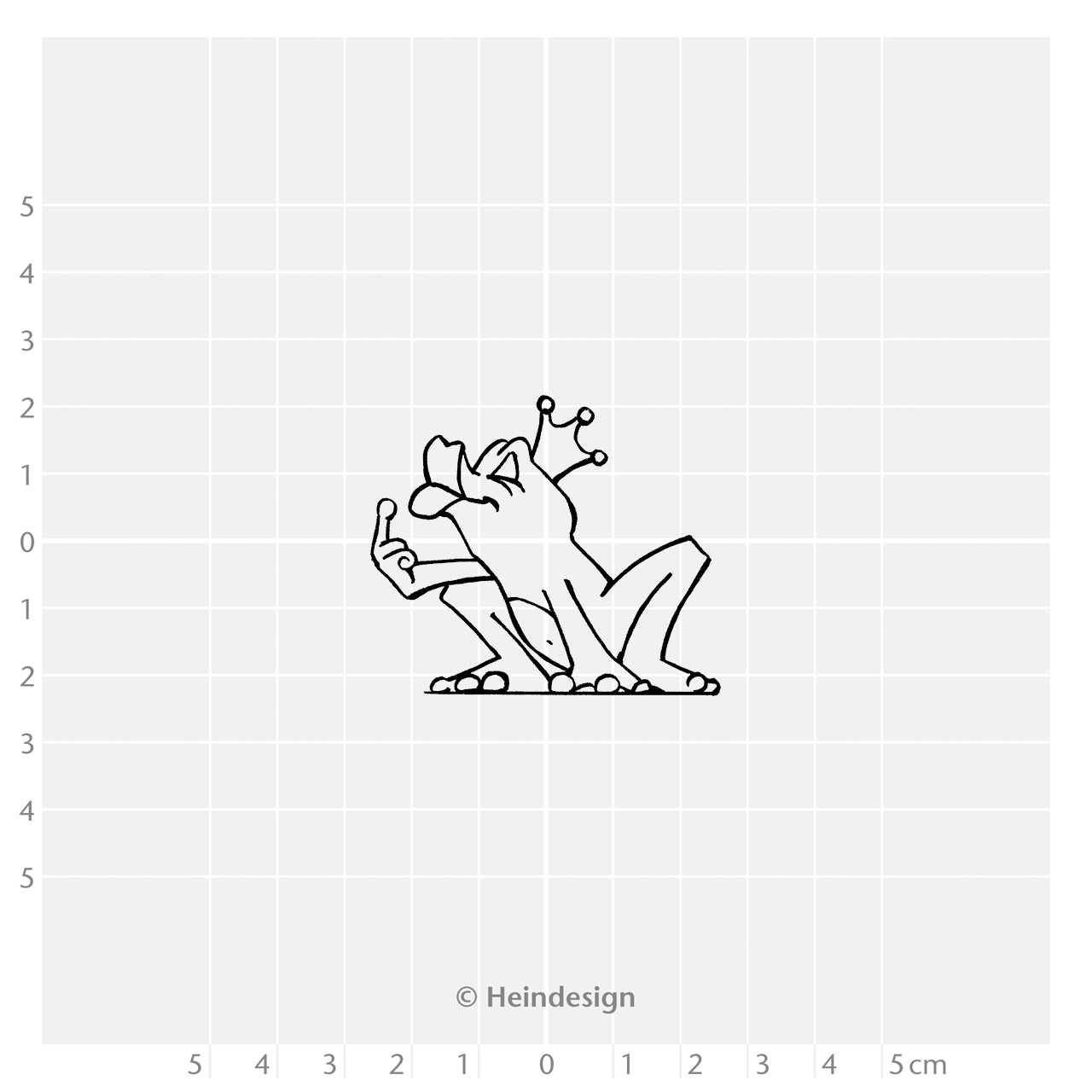Motivstempel Titel: Froschkönig zum Knutschen