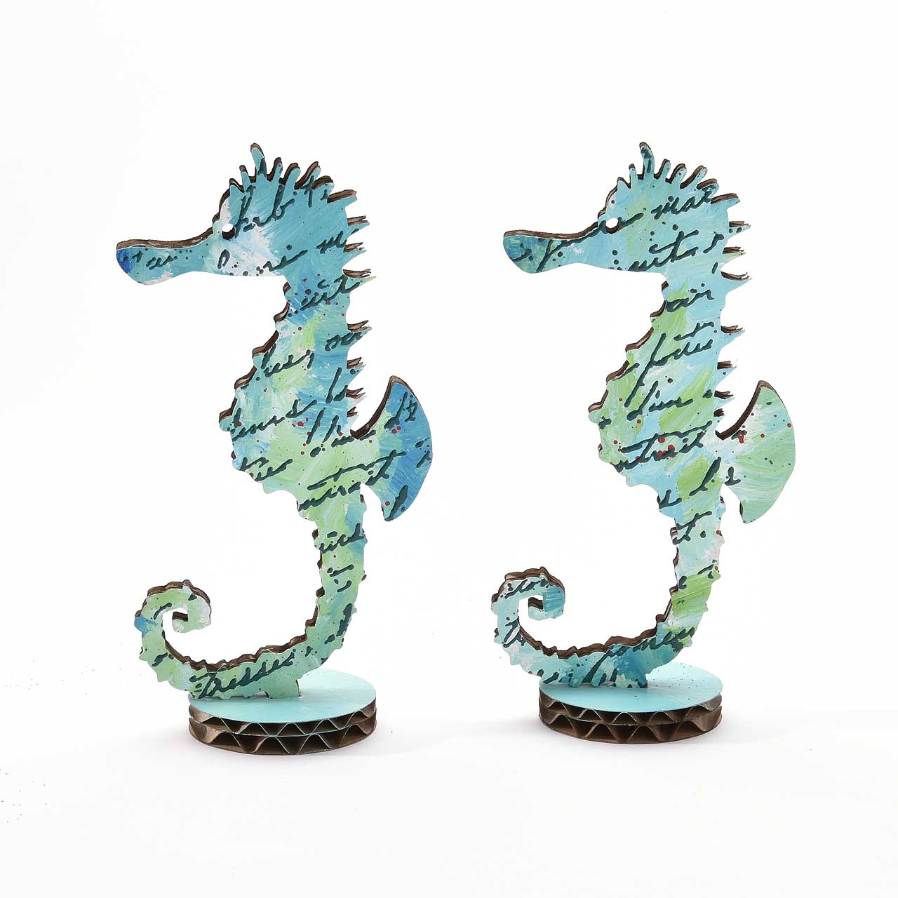 von Pappe - Seepferdchen von Pappe - Seepferdchen