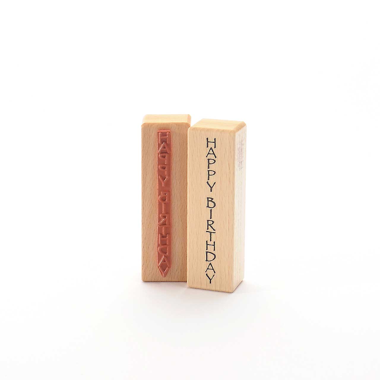 Motivstempel Titel: Happy Birthday (senkrecht)