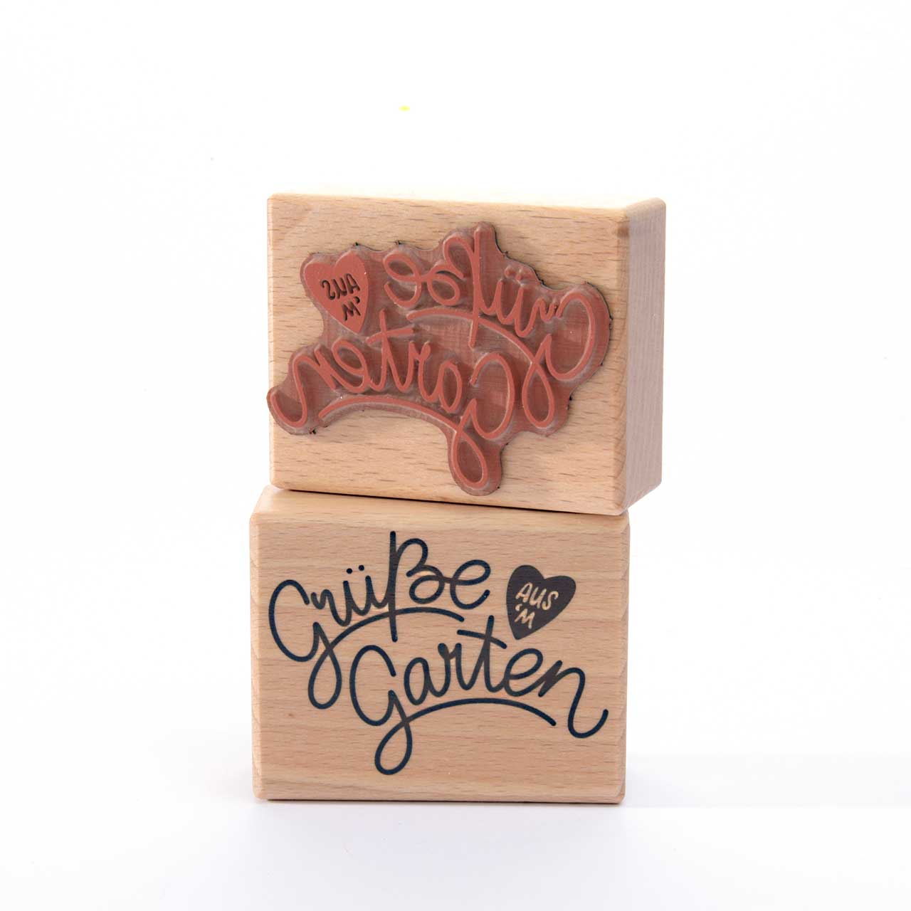 Motivstempel Titel: Grüße aus’m Garten