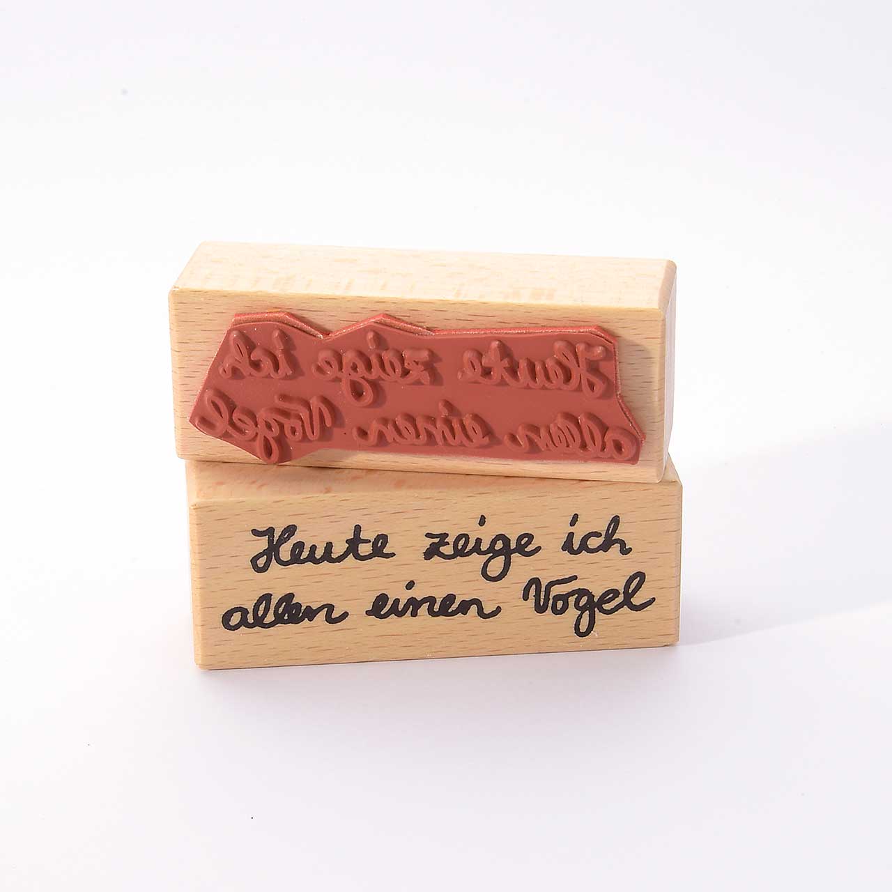 Motivstempel Titel: Anja · Heute zeige ich allen einen Vogel Motivstempel Titel: Anja · Heute zeige ich allen einen Vogel