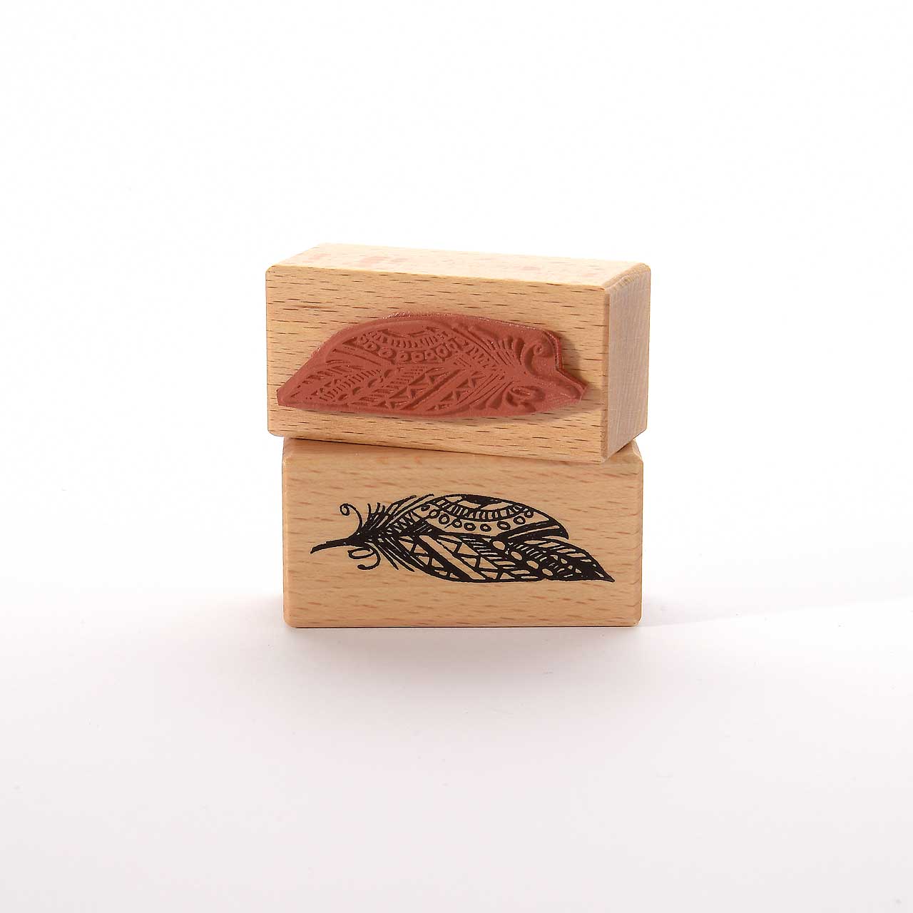 Motivstempel Titel: Boho-Feder Motivstempel Titel: Boho-Feder