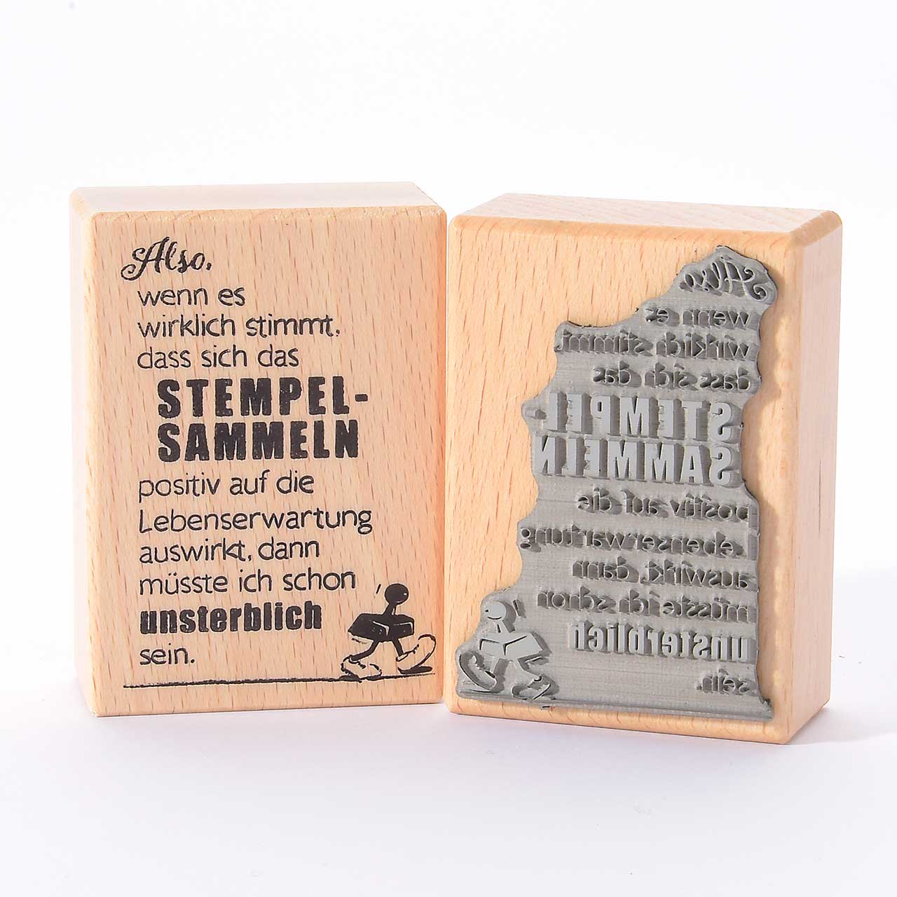 Motivstempel Titel: Also, wenn es wirklich stimmt, dass sich das Stempelsammeln positiv auf die Lebenserwartung auswirkt, dann müsste ich schon unsterblich sein. Motivstempel Titel: Also, wenn es wirklich stimmt, dass sich das Stempelsammeln positiv auf die Lebenserwartung auswirkt, dann müsste ich schon unsterblich sein.