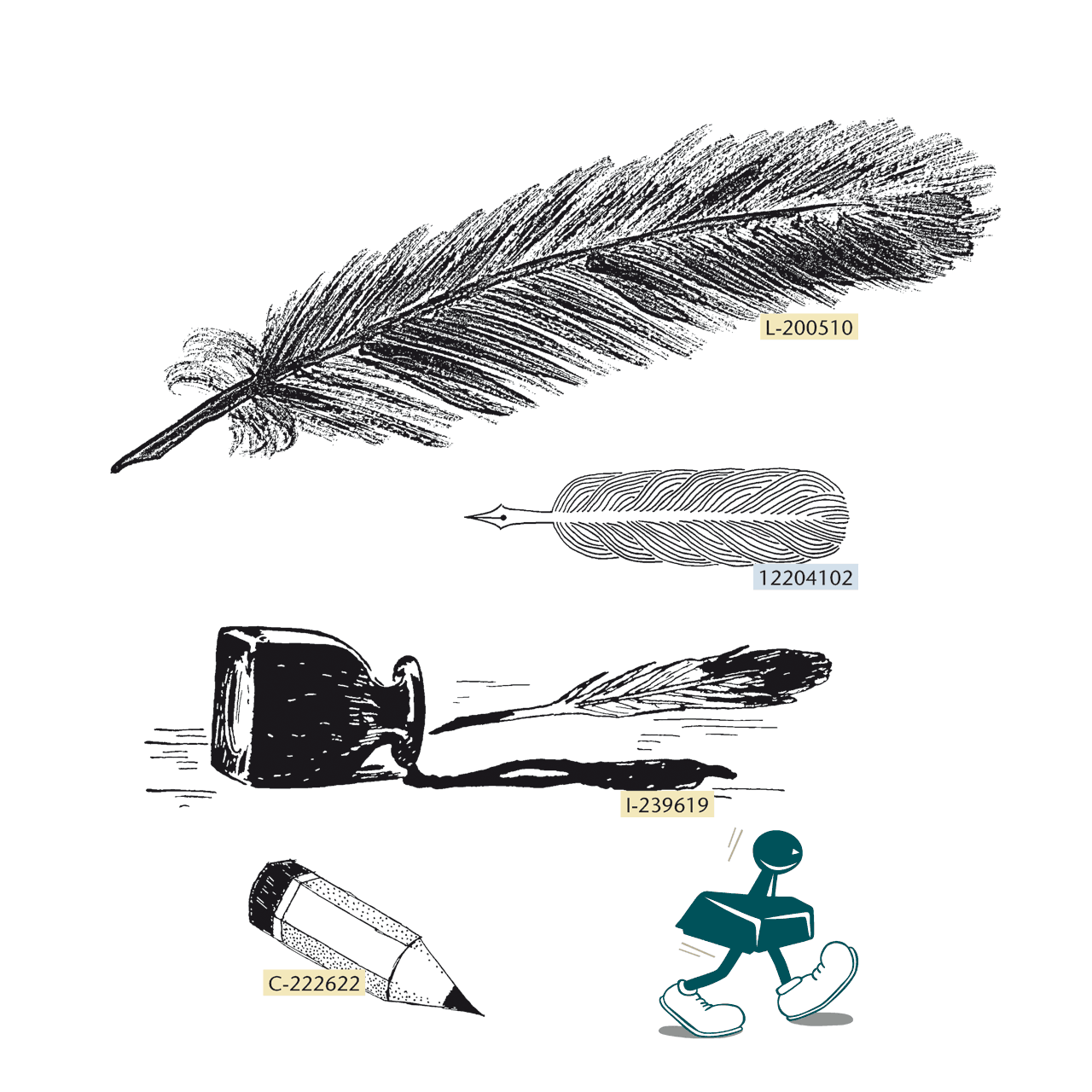 Gummitüte: Schreibkram Gummitüte: Schreibkram