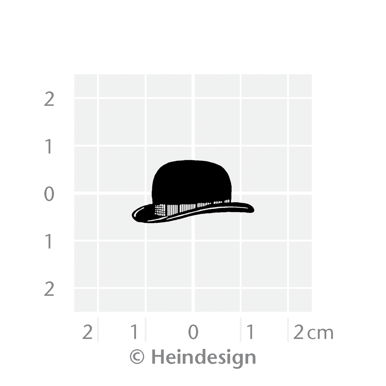Motivstempel Titel: Bowler Hut