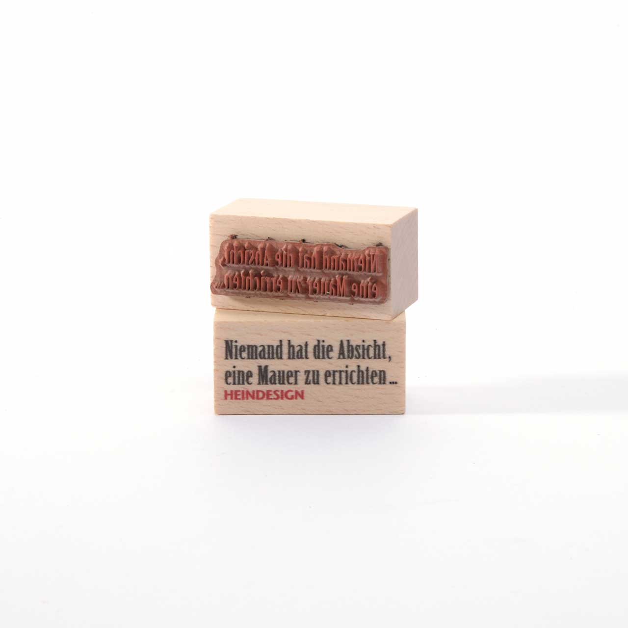 Motivstempel Titel: Niemand hat die Absicht, eine Mauer zu errichten ...