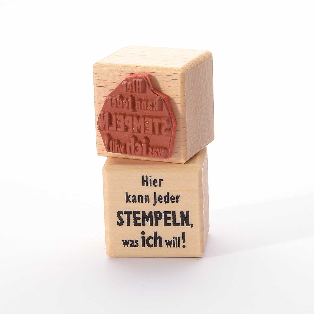Motivstempel Titel: Hier kann Jeder stempeln, was ich will! Motivstempel Titel: Hier kann Jeder stempeln, was ich will!