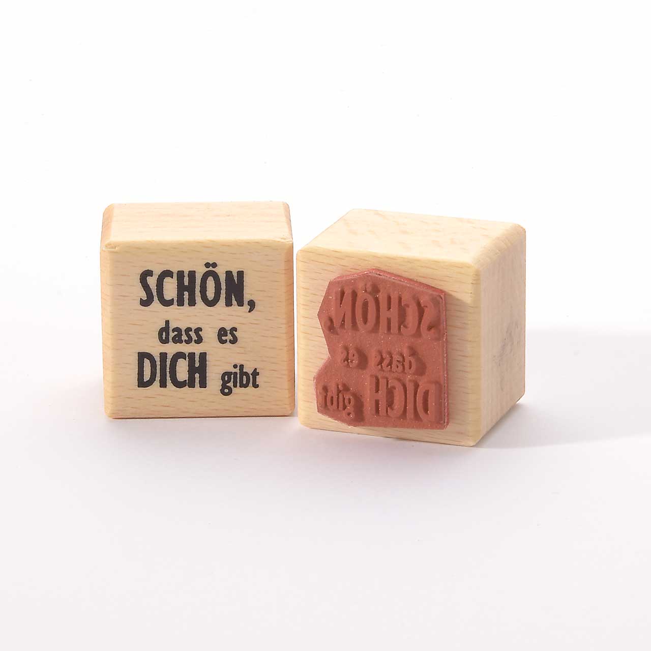 Motivstempel Titel: Schön, dass es Dich gibt Motivstempel Titel: Schön, dass es Dich gibt