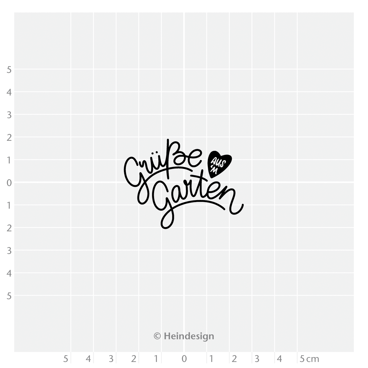 Motivstempel Titel: Grüße aus’m Garten