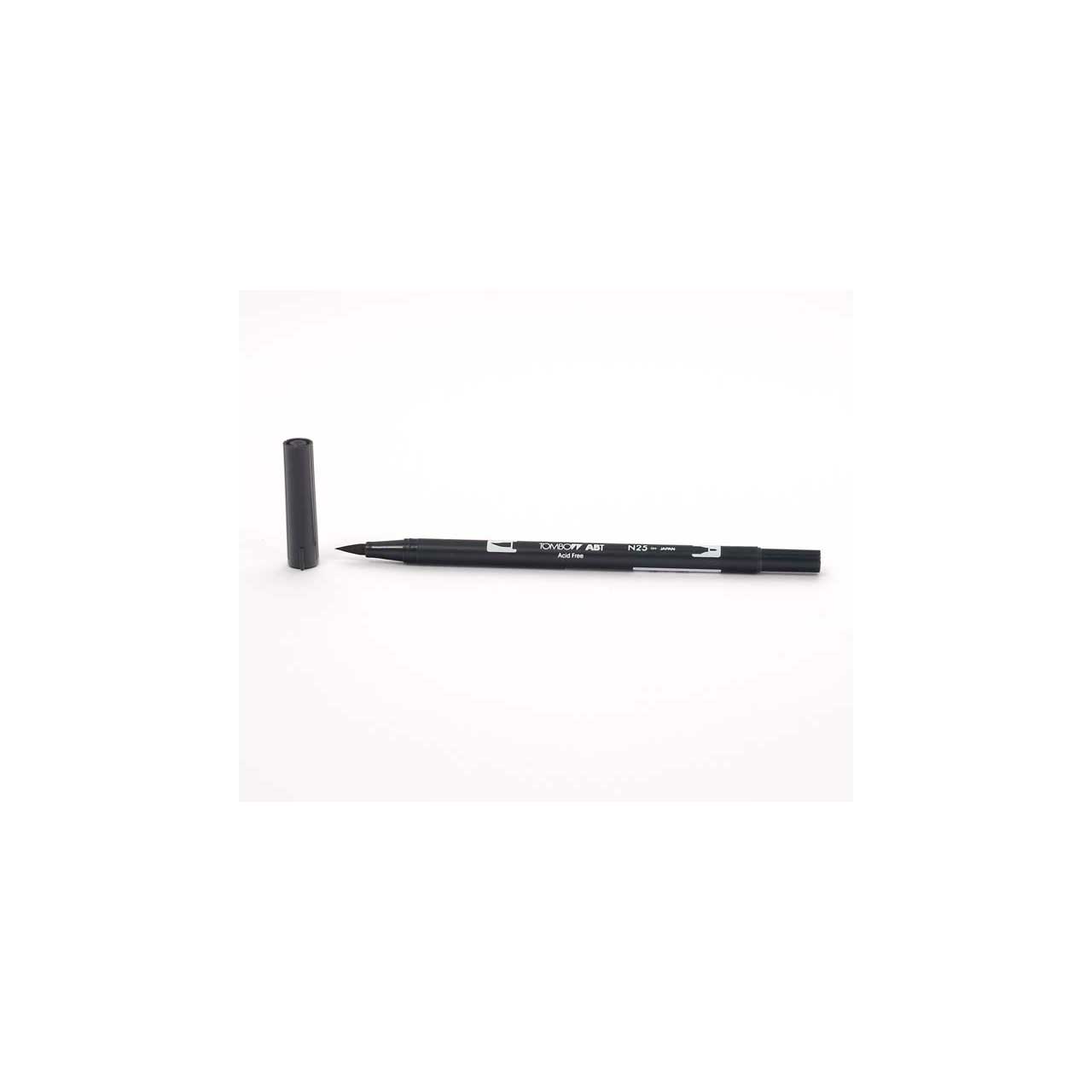 Tombow Dual Brush Pen - Lamp Black - Lampen Schwarz