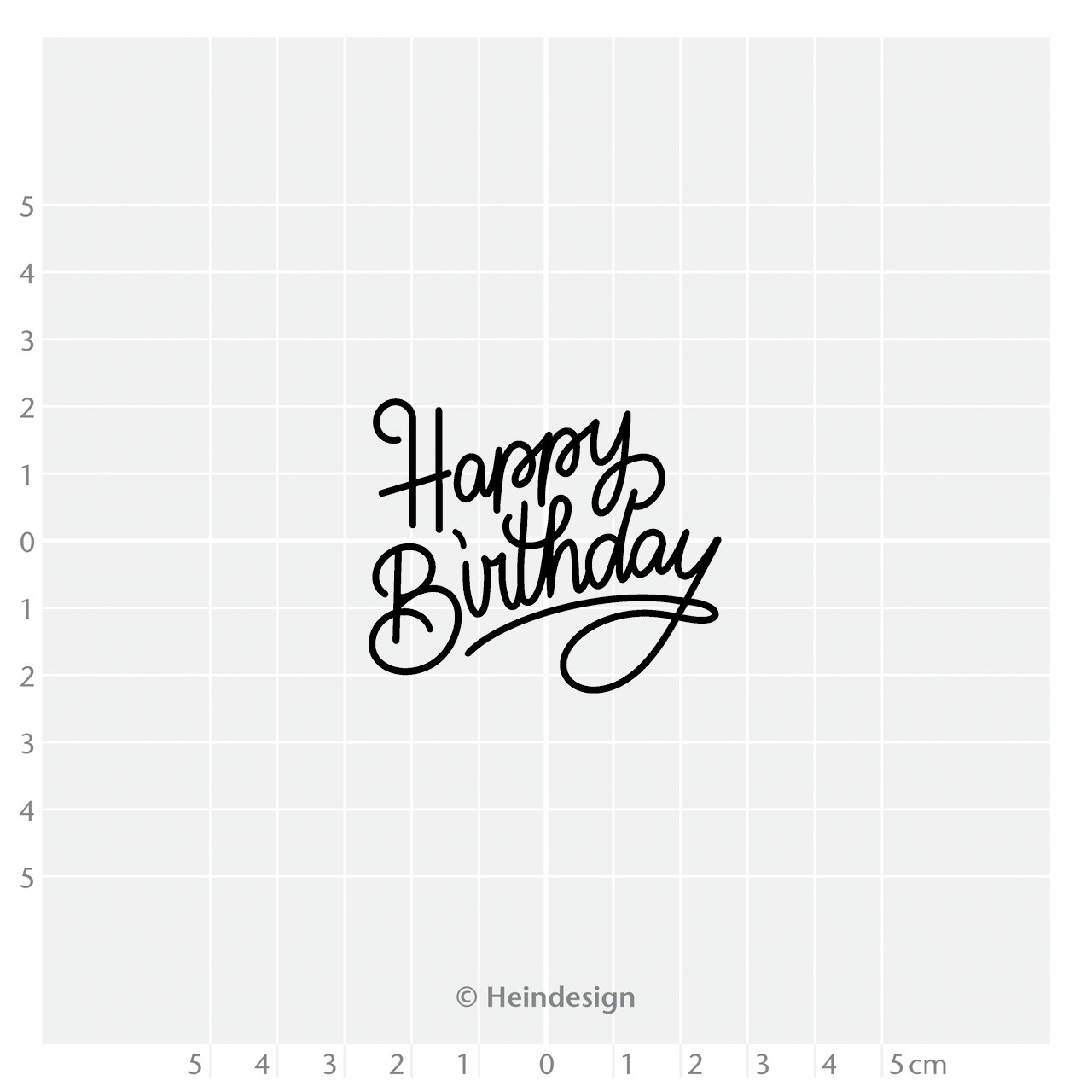 Motivstempel Titel: Happy Birthday