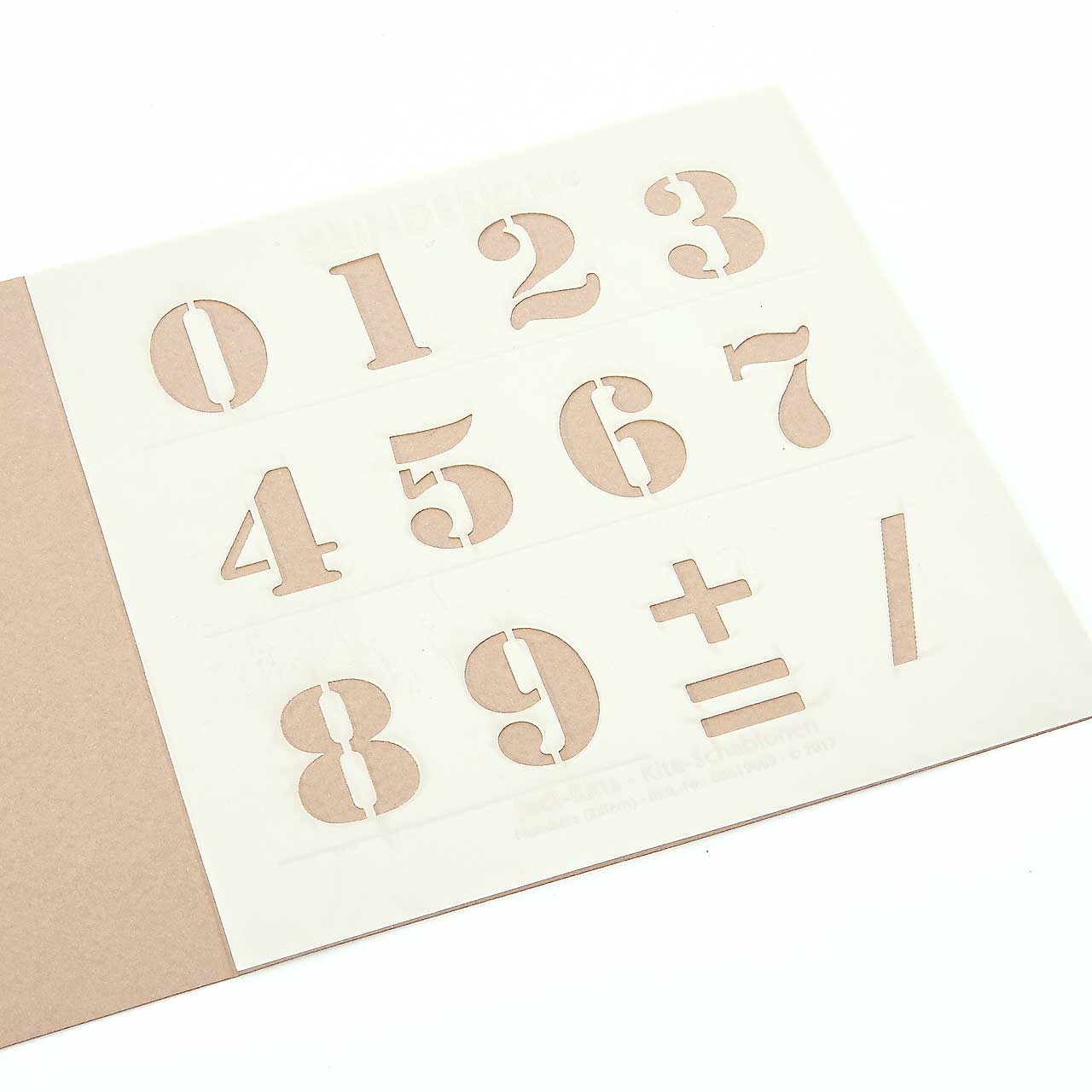 Kite-Schablonen - Ziffern