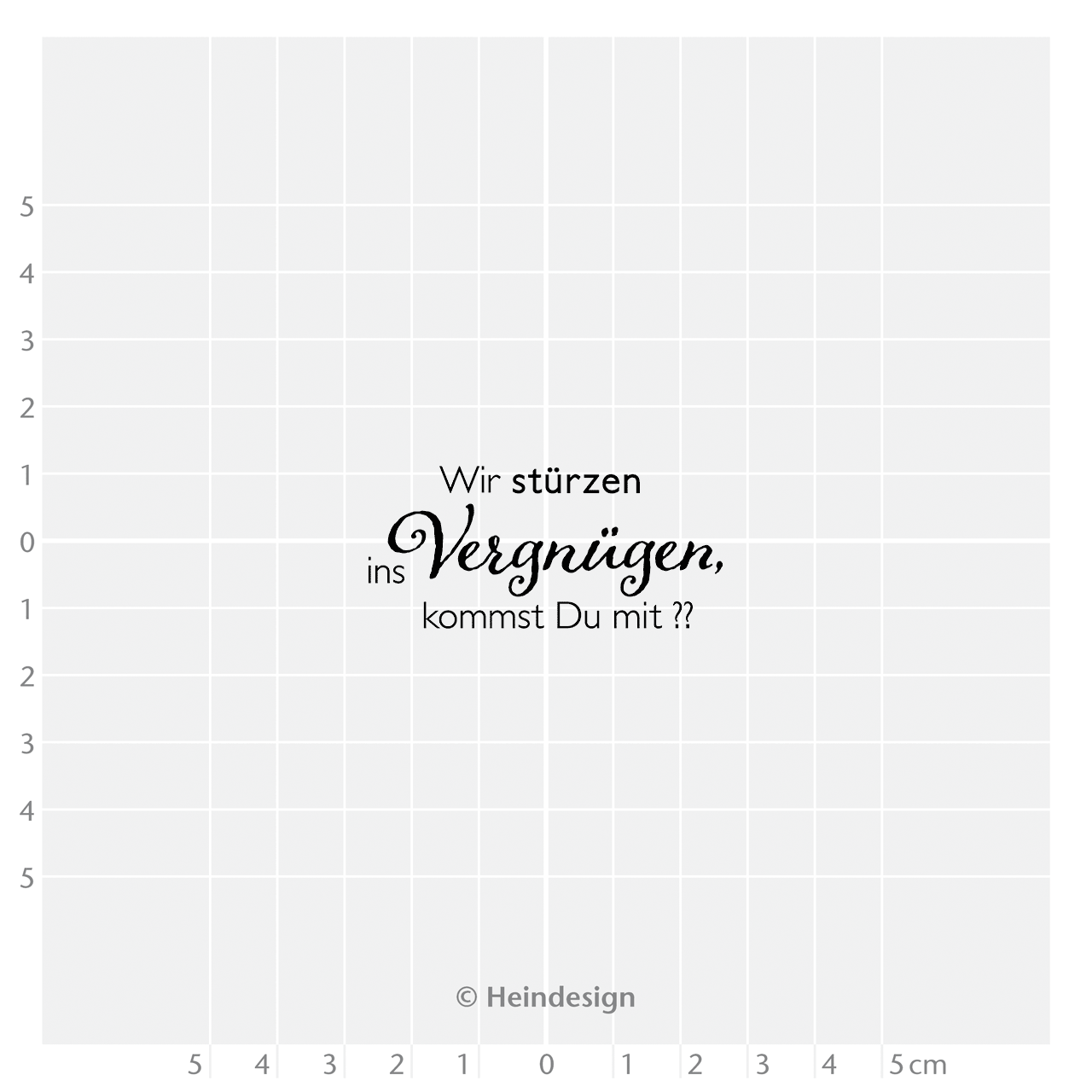 Motivstempel Titel: Wir stürzen ins Vergnügen, kommst Du mit?