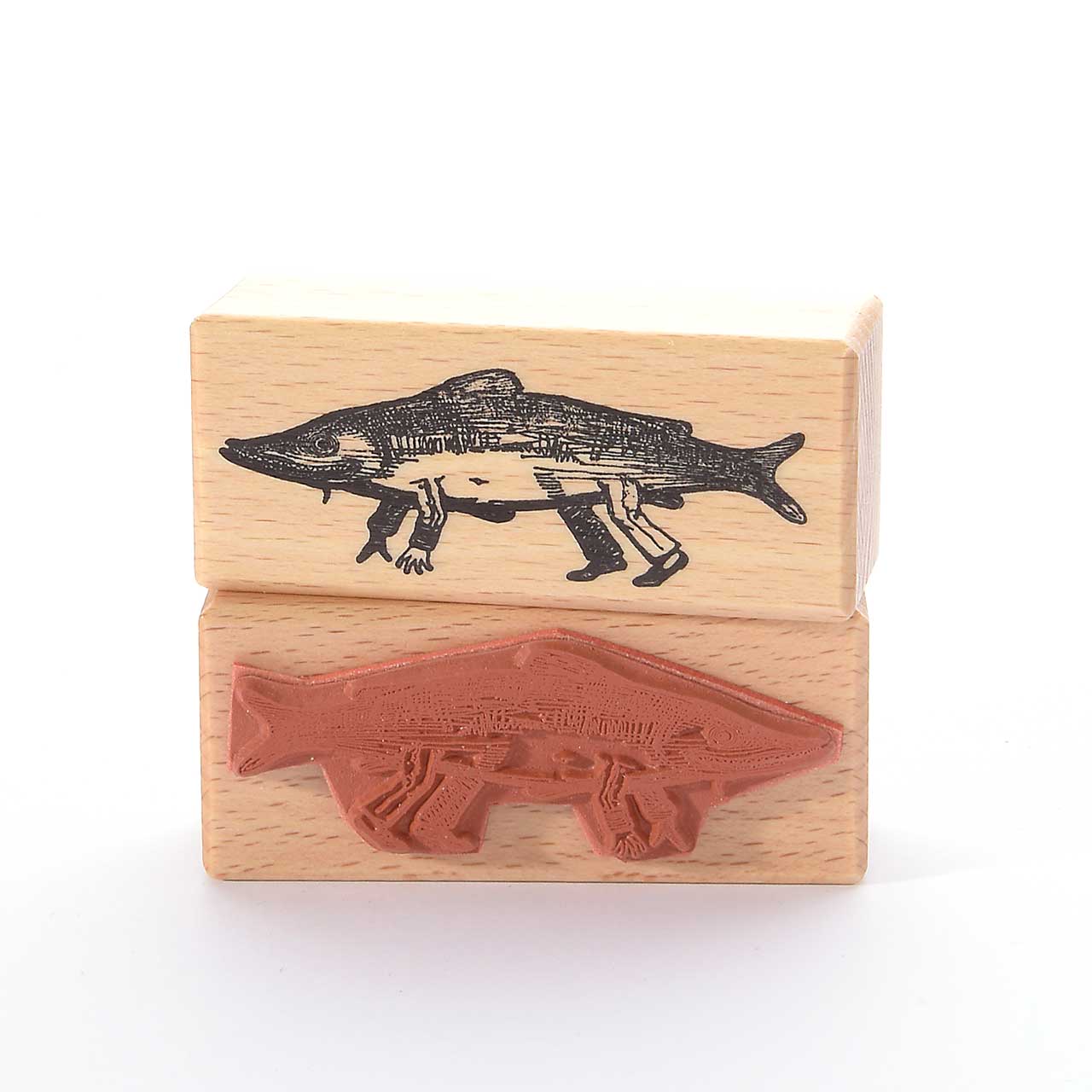 Motivstempel Titel: Fisch mit Hand und Fuß Motivstempel Titel: Fisch mit Hand und Fuß