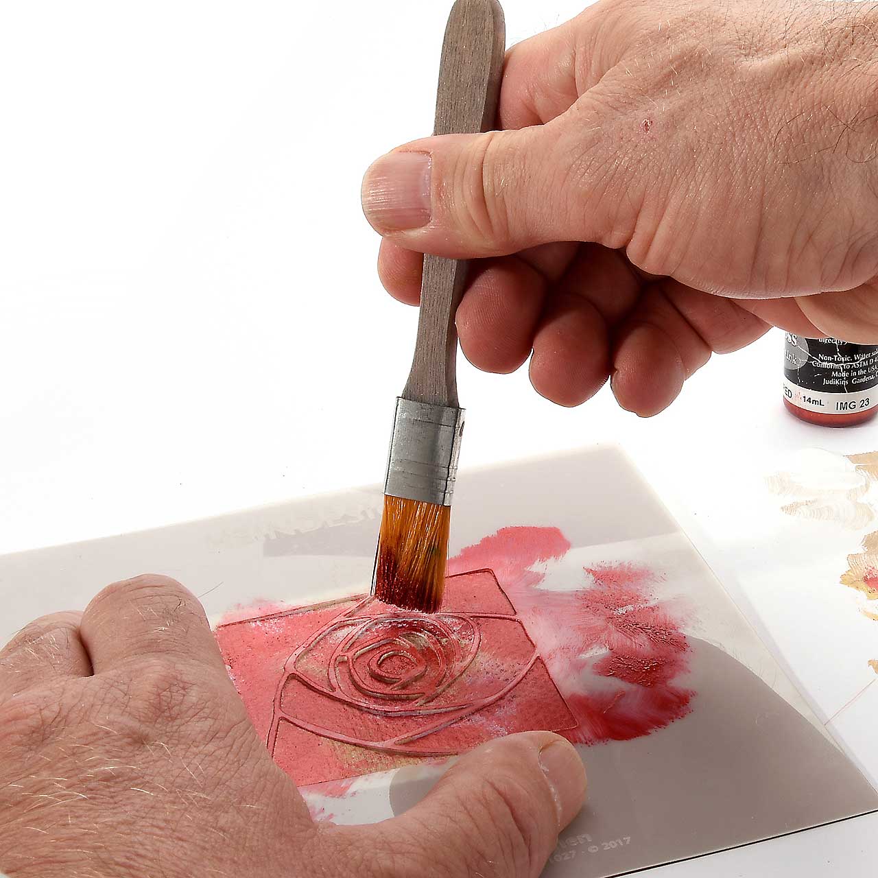 Grafische Schablonen - Rose