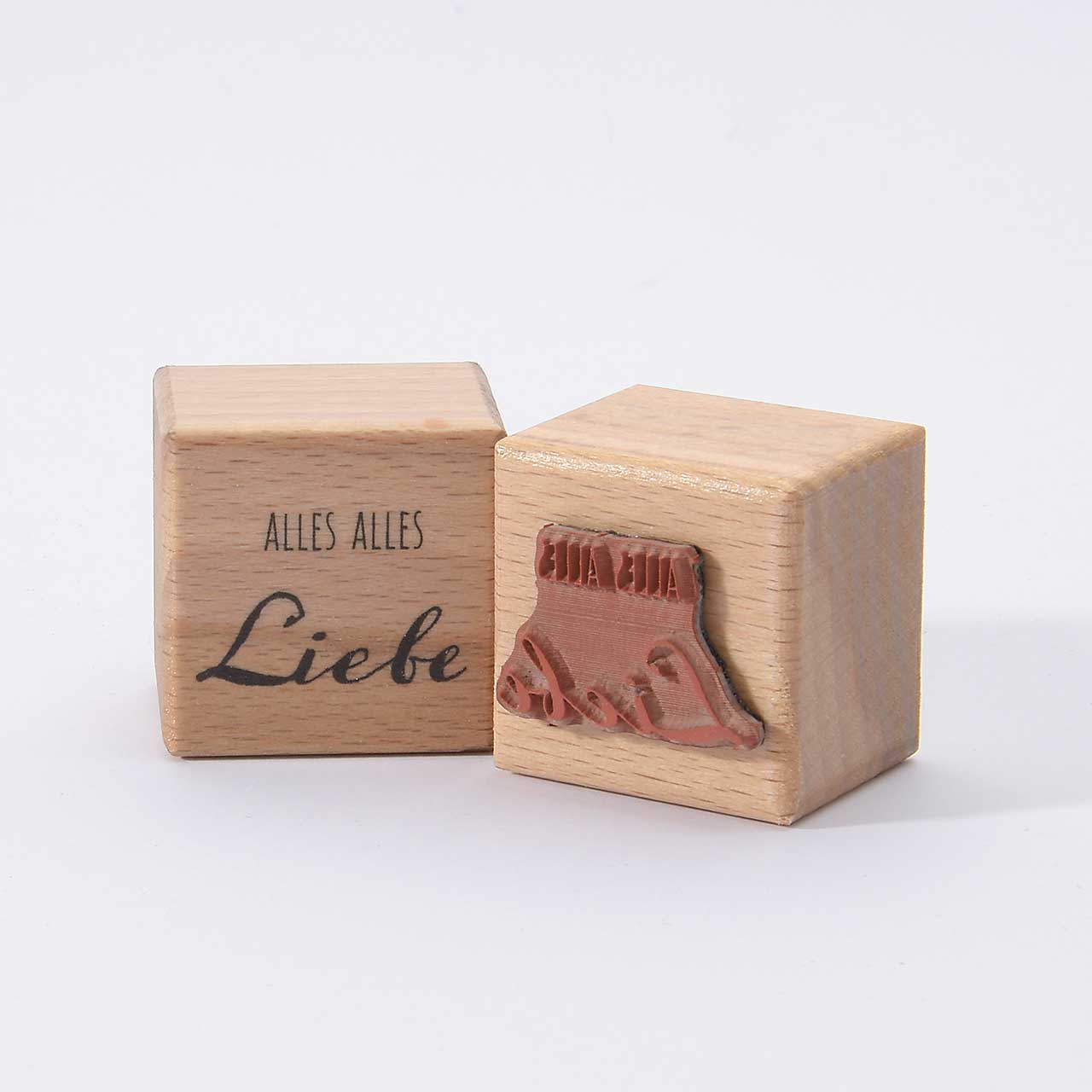 Motivstempel Titel: Alles Alles Liebe Motivstempel Titel: Alles Alles Liebe