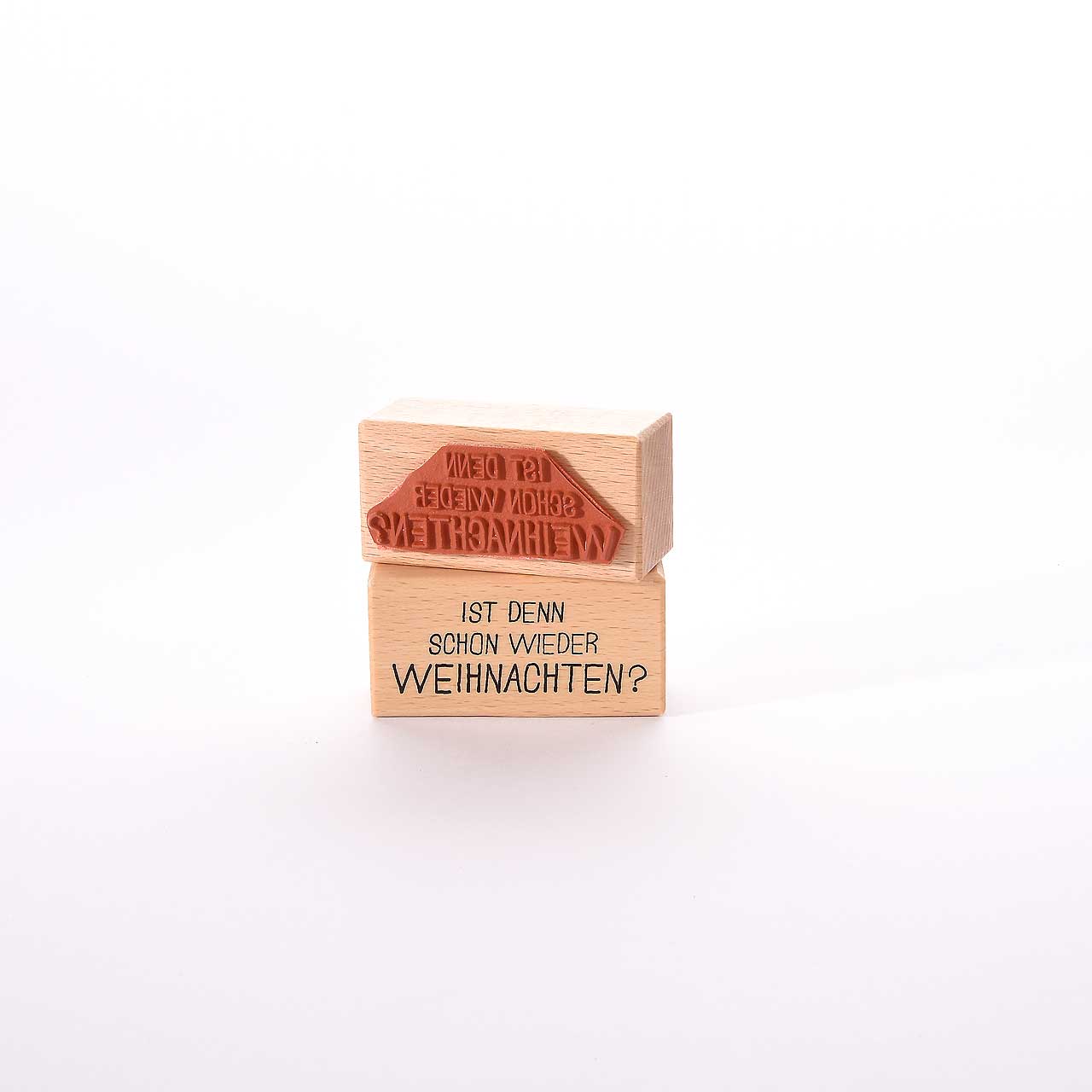 Motivstempel Titel: Ist denn schon wieder Weihnachten?