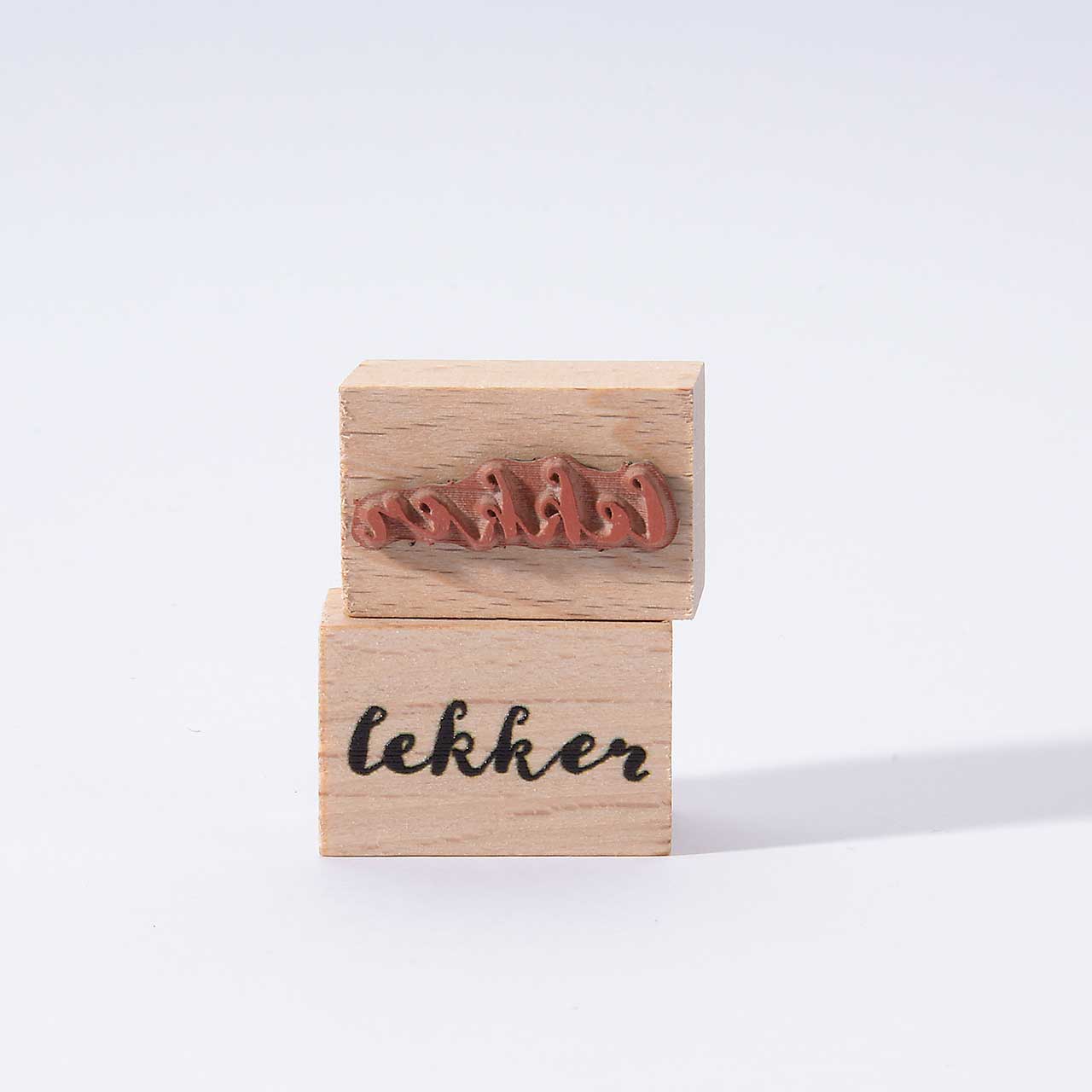 Motivstempel Titel: lekker Motivstempel Titel: lekker