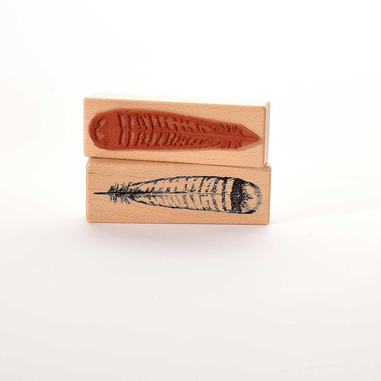 Motivstempel Titel: Truthahnfeder