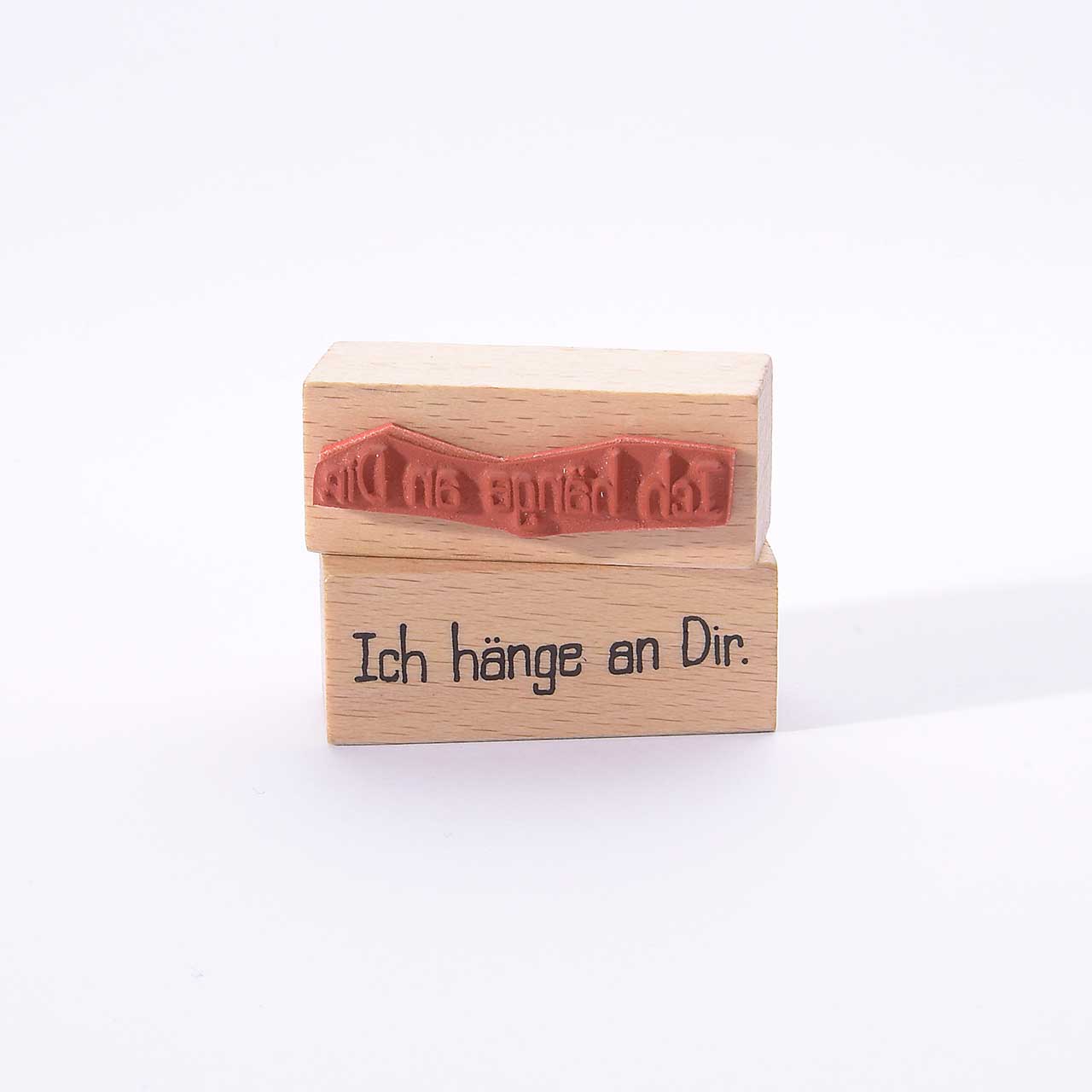 Motivstempel Titel: Ich hänge an Dir Motivstempel Titel: Ich hänge an Dir