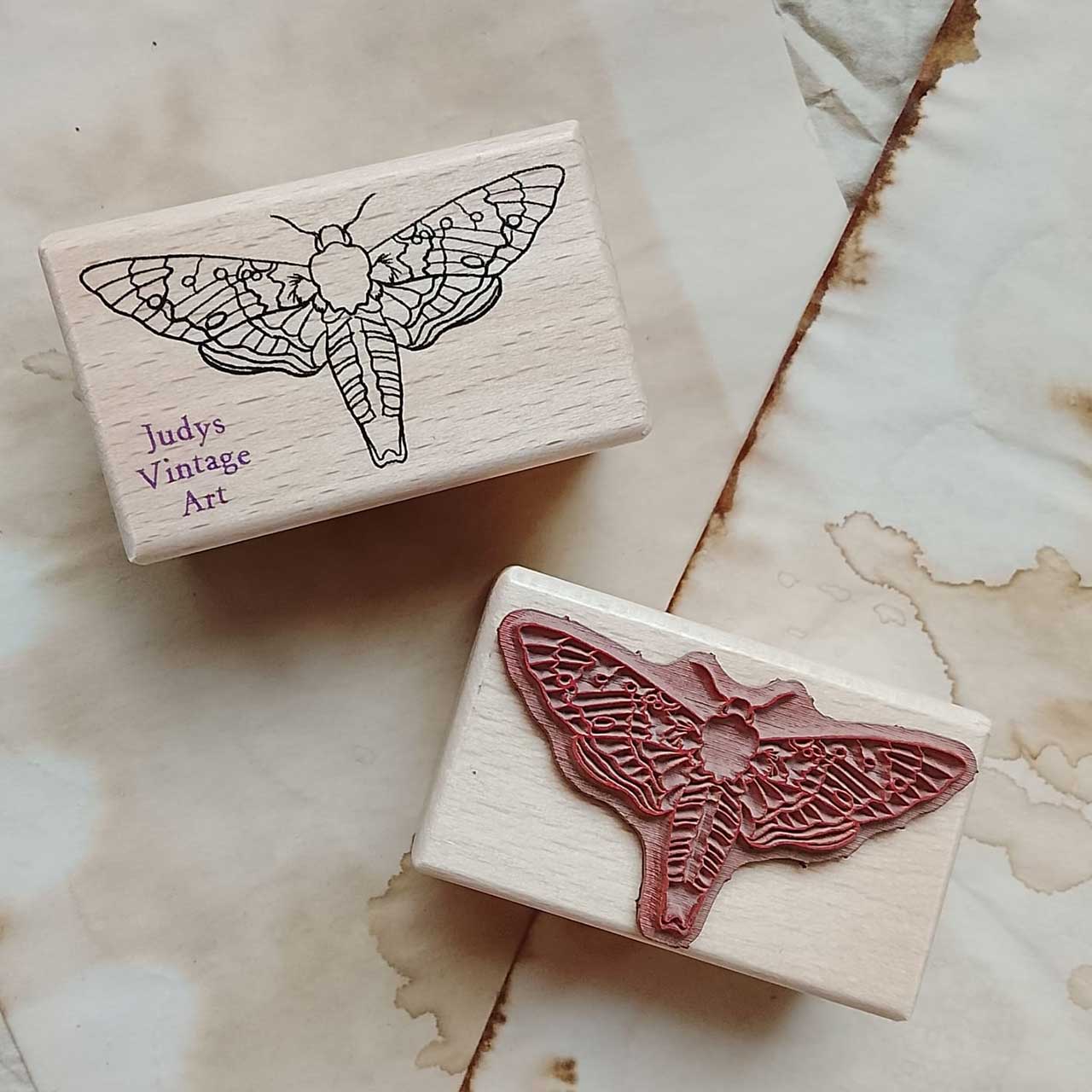 Motivstempel Titel: Judys Vintage Art · Moth