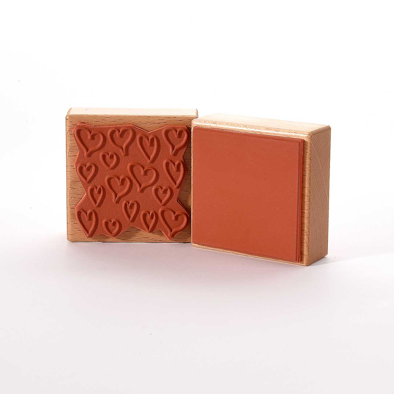 Motivstempel Titel: Viele Herzen und Quadrat Motivstempel Titel: Viele Herzen und Quadrat