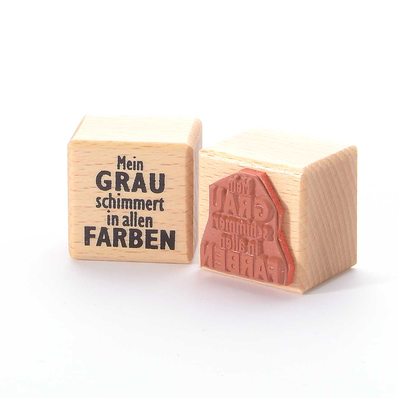 Motivstempel Titel: Mein Grau schimmert in allen Farben Motivstempel Titel: Mein Grau schimmert in allen Farben