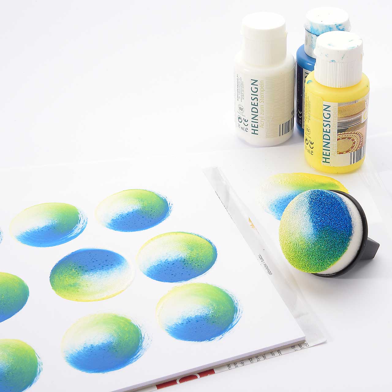 Farbtupfer Schwämmchen