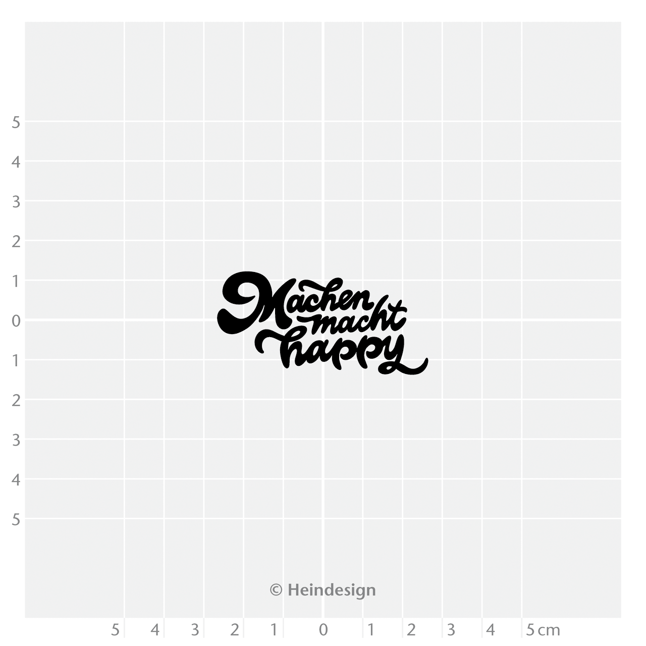 Motivstempel Titel: Machen macht happy