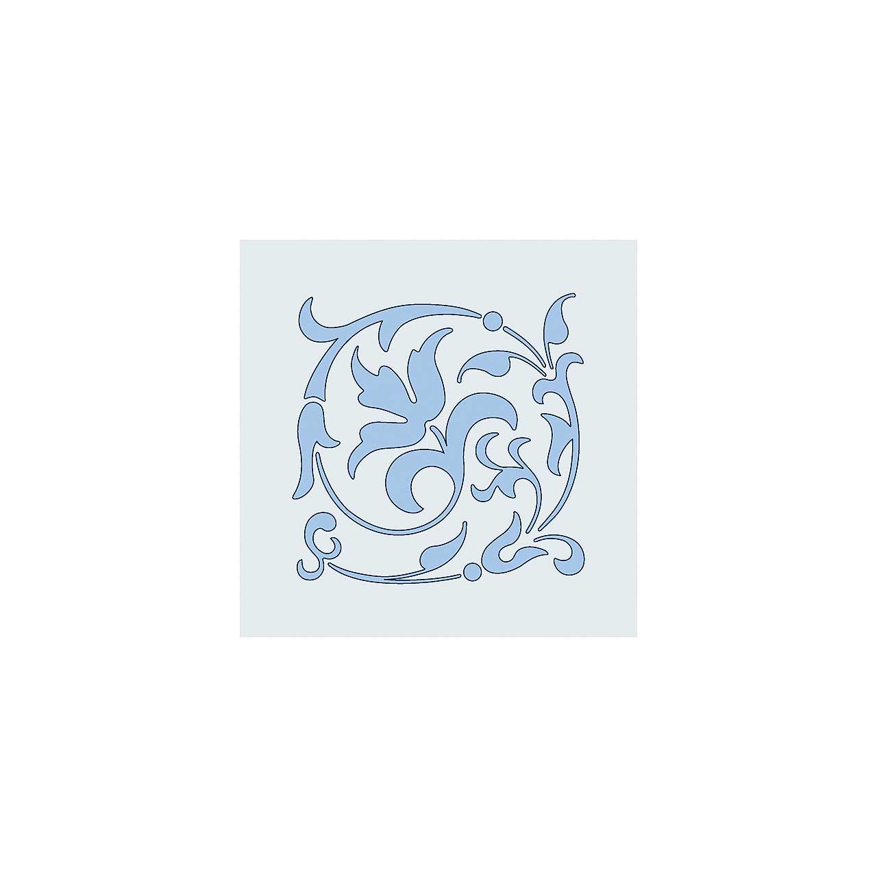 Judi-Kins Kite-Schablonen - Floraler Schnörkel