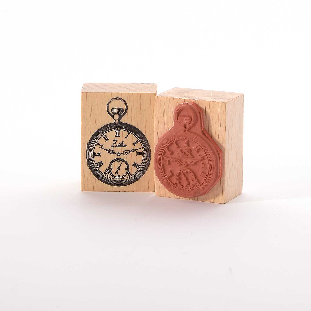 Motivstempel Titel: Zeitlos Taschenuhr
