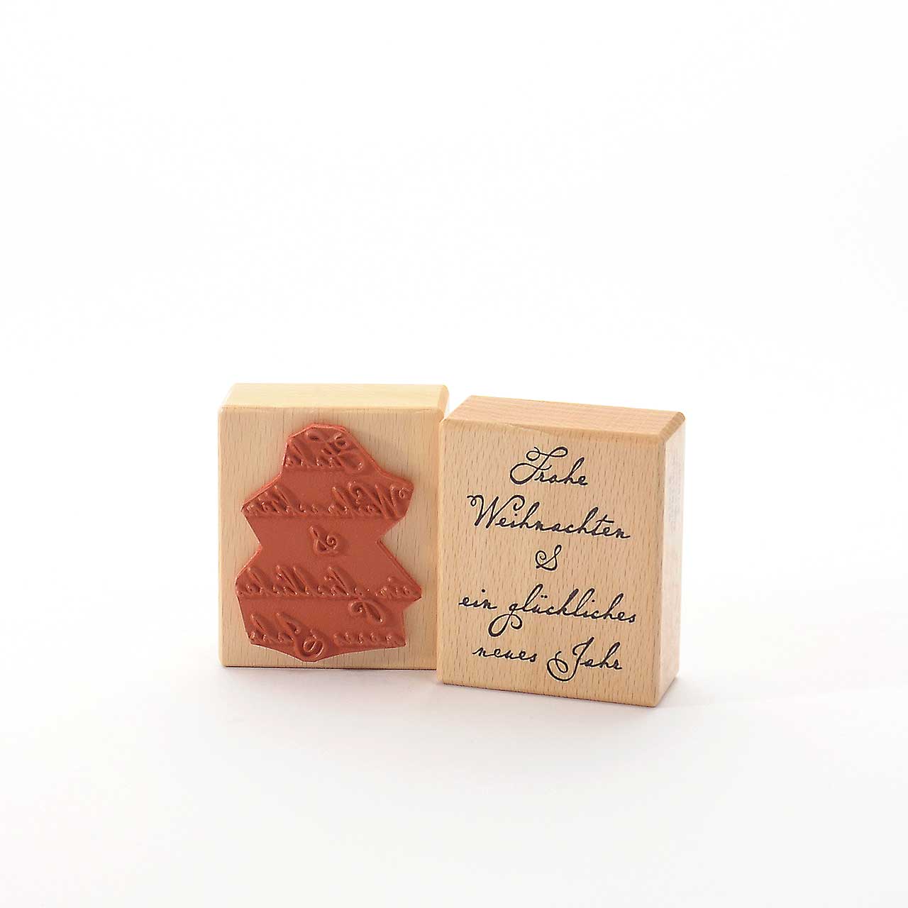 Motivstempel Titel: Frohe Weihnachten & ein glückliches neues Jahr