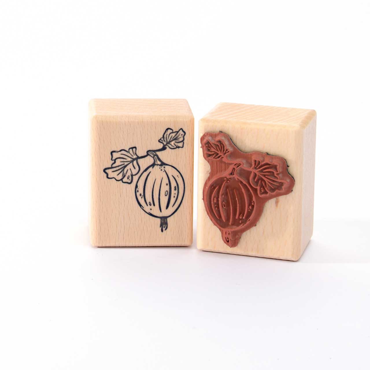 Motivstempel Titel: Es geht ans Eingemachte: Stachelbeere bald Marmelade