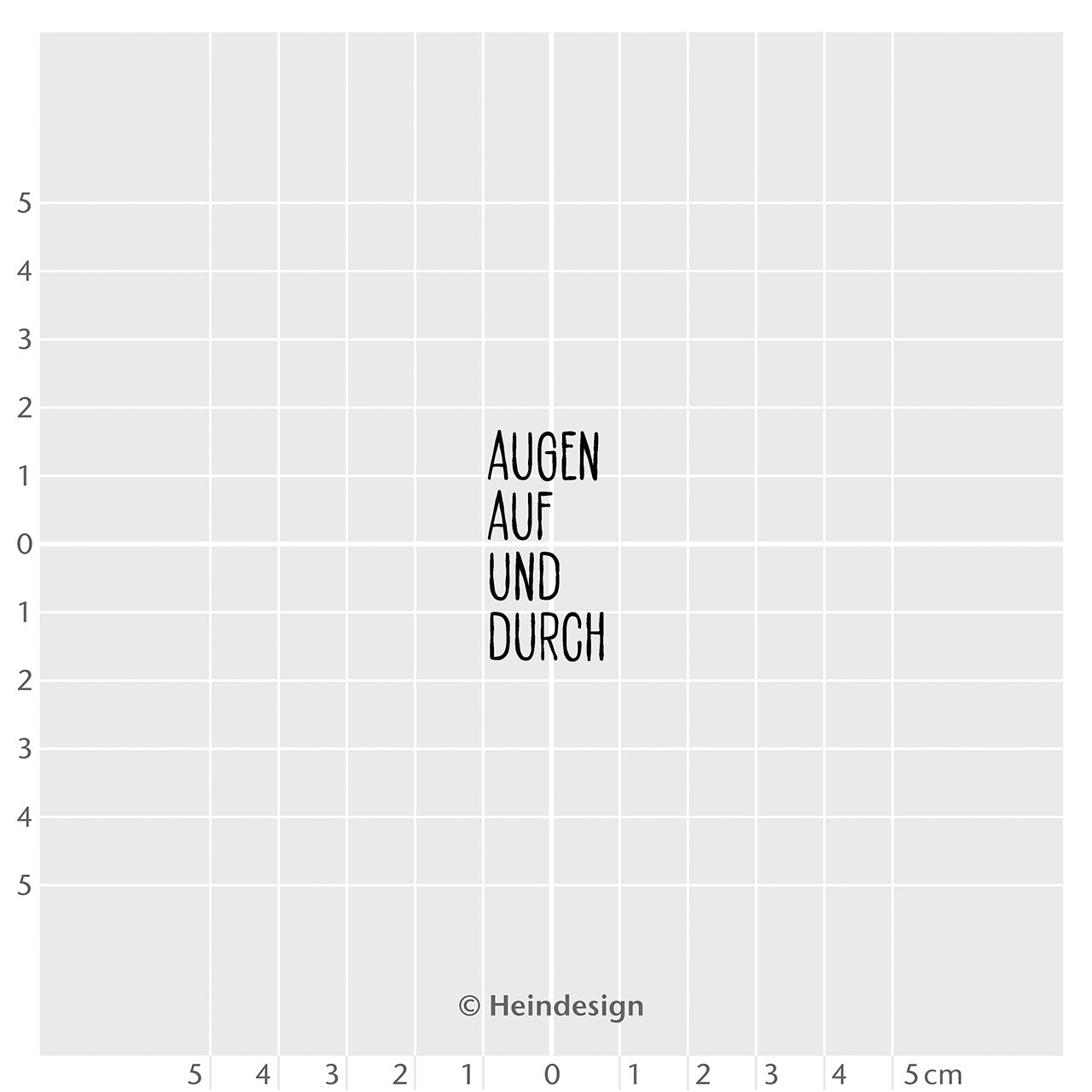 Motivstempel Titel: Augen auf und durch