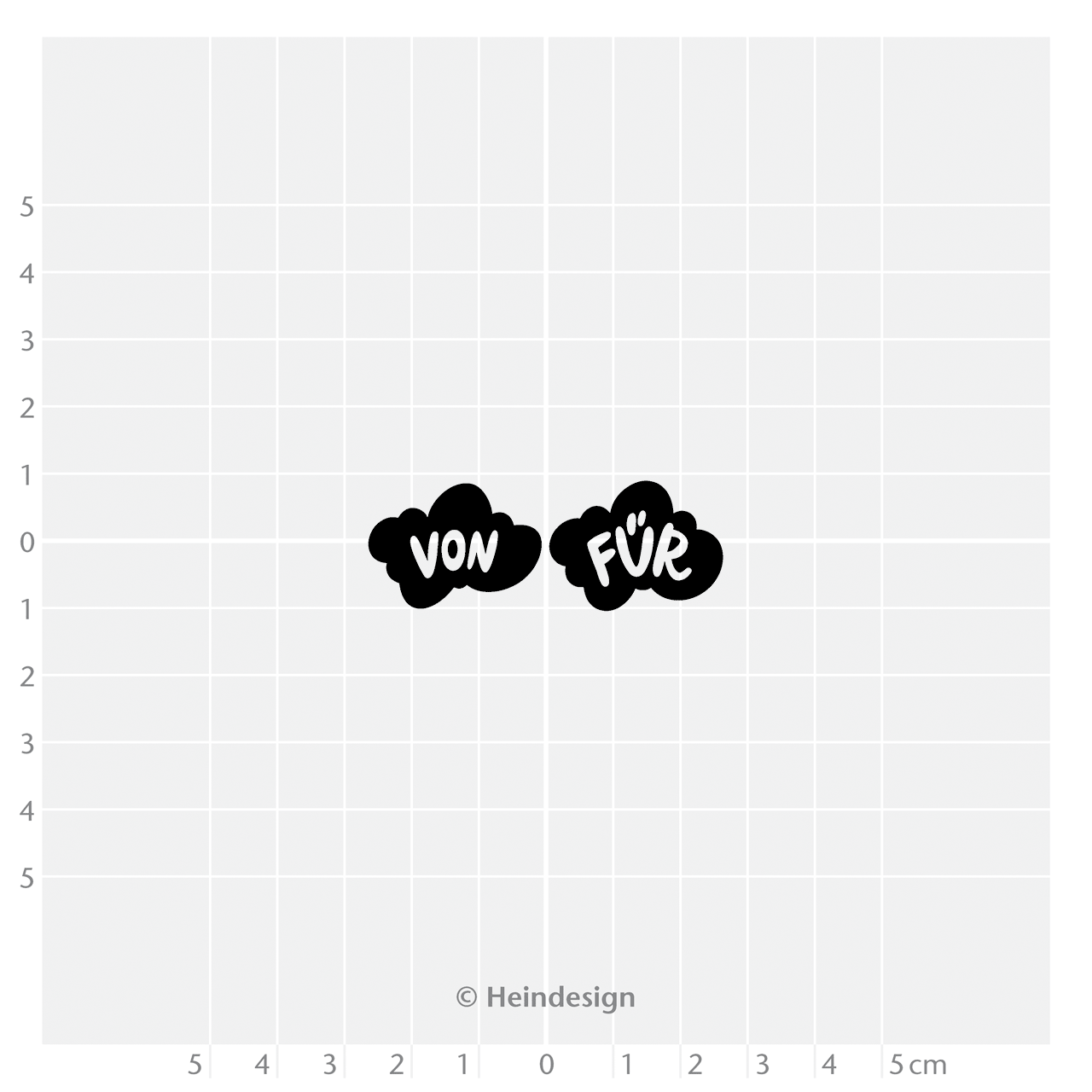 Motivstempel Titel: Von · Für