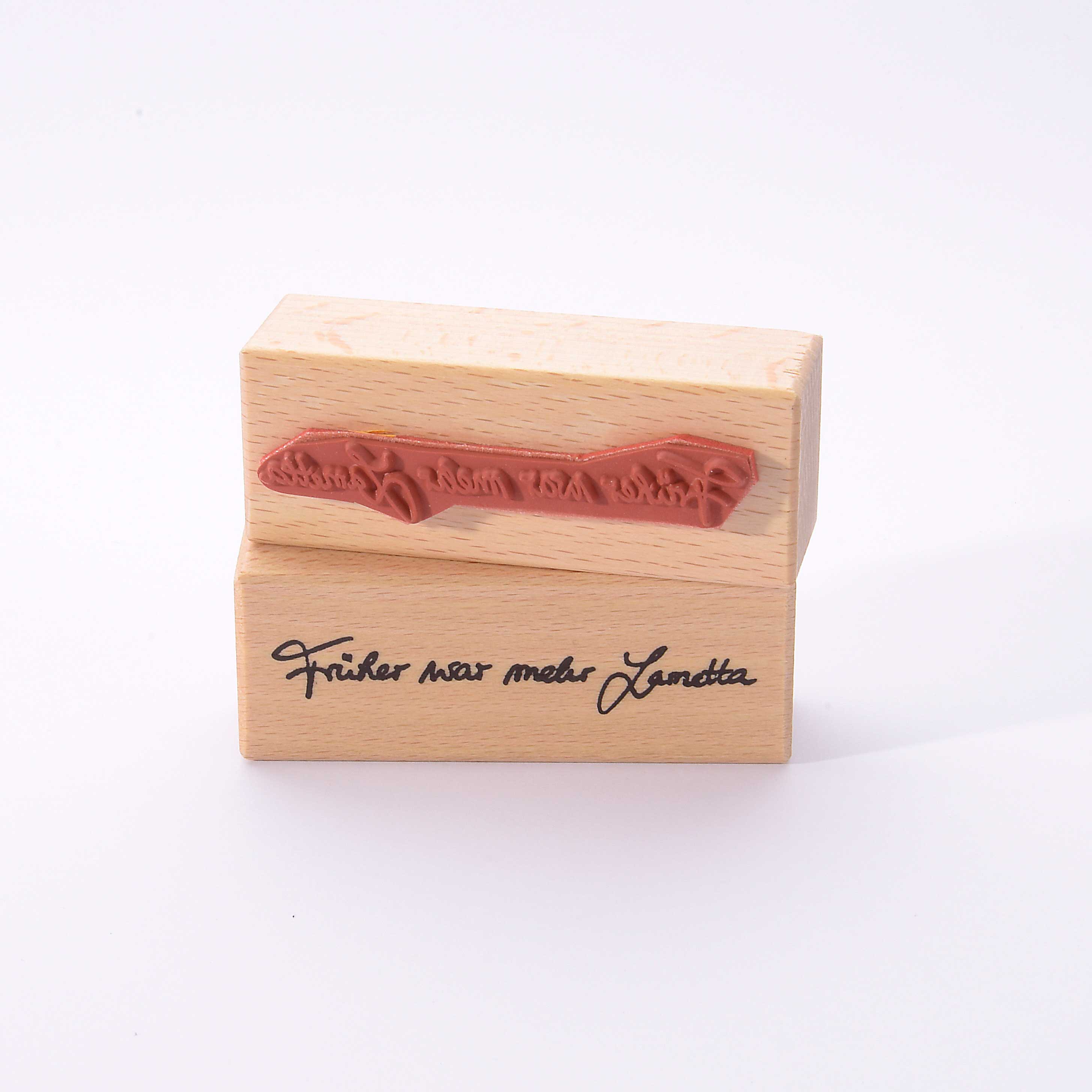 Motivstempel Titel: Anja · Früher war mehr Lametta! Motivstempel Titel: Anja · Früher war mehr Lametta!