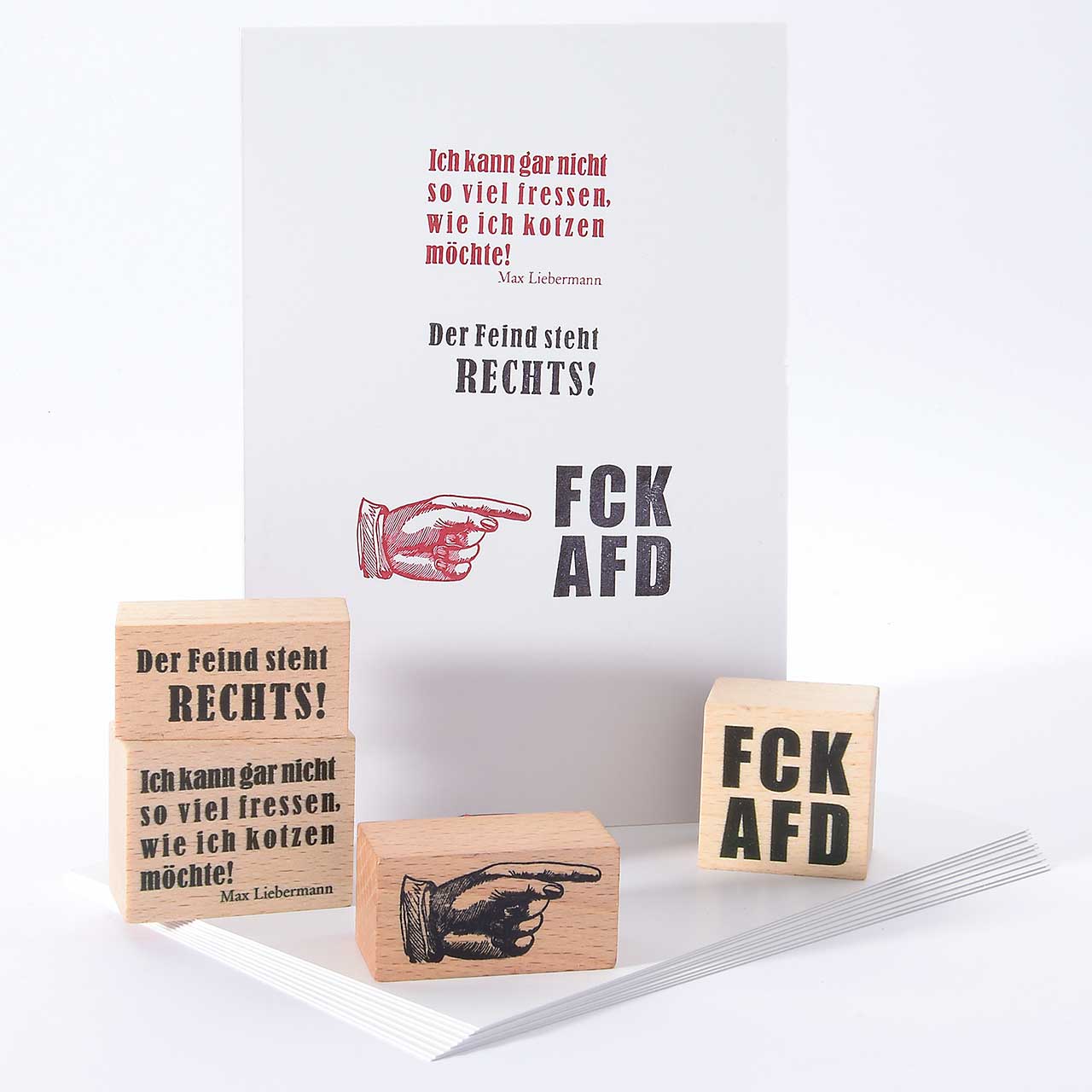 Kreativset „Stempeln gegen Rechts“ Kreativset „Stempeln gegen Rechts“