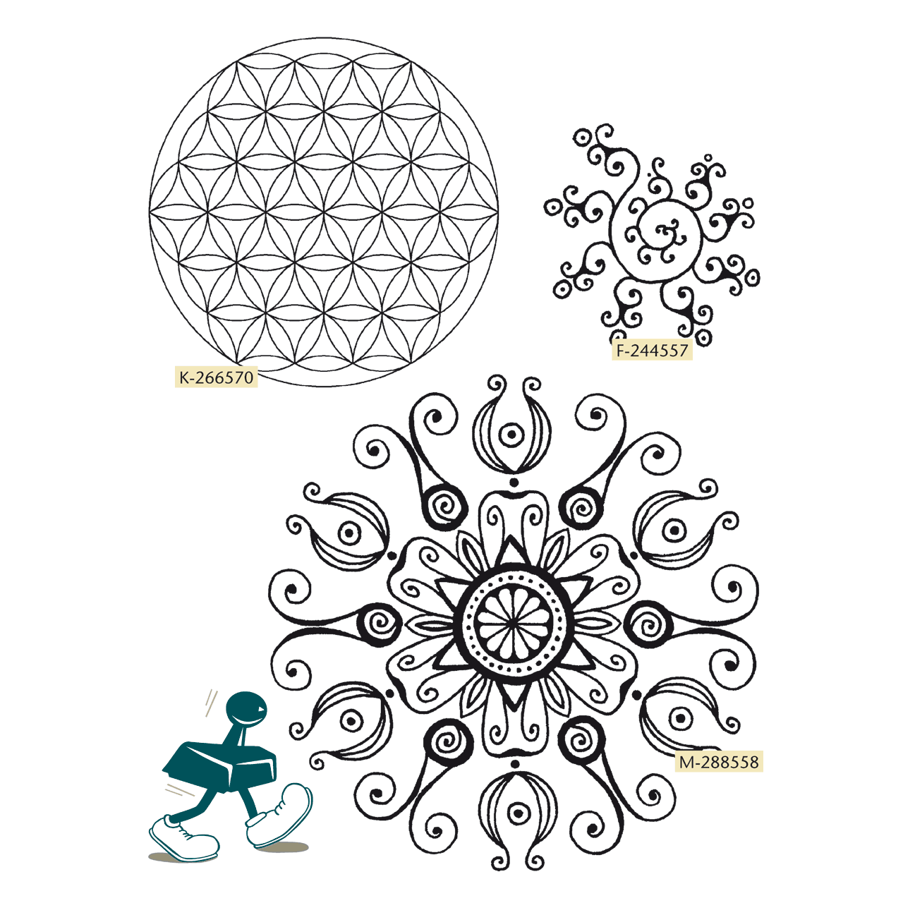 Gummitüte: Ornamente I Gummitüte: Ornamente I